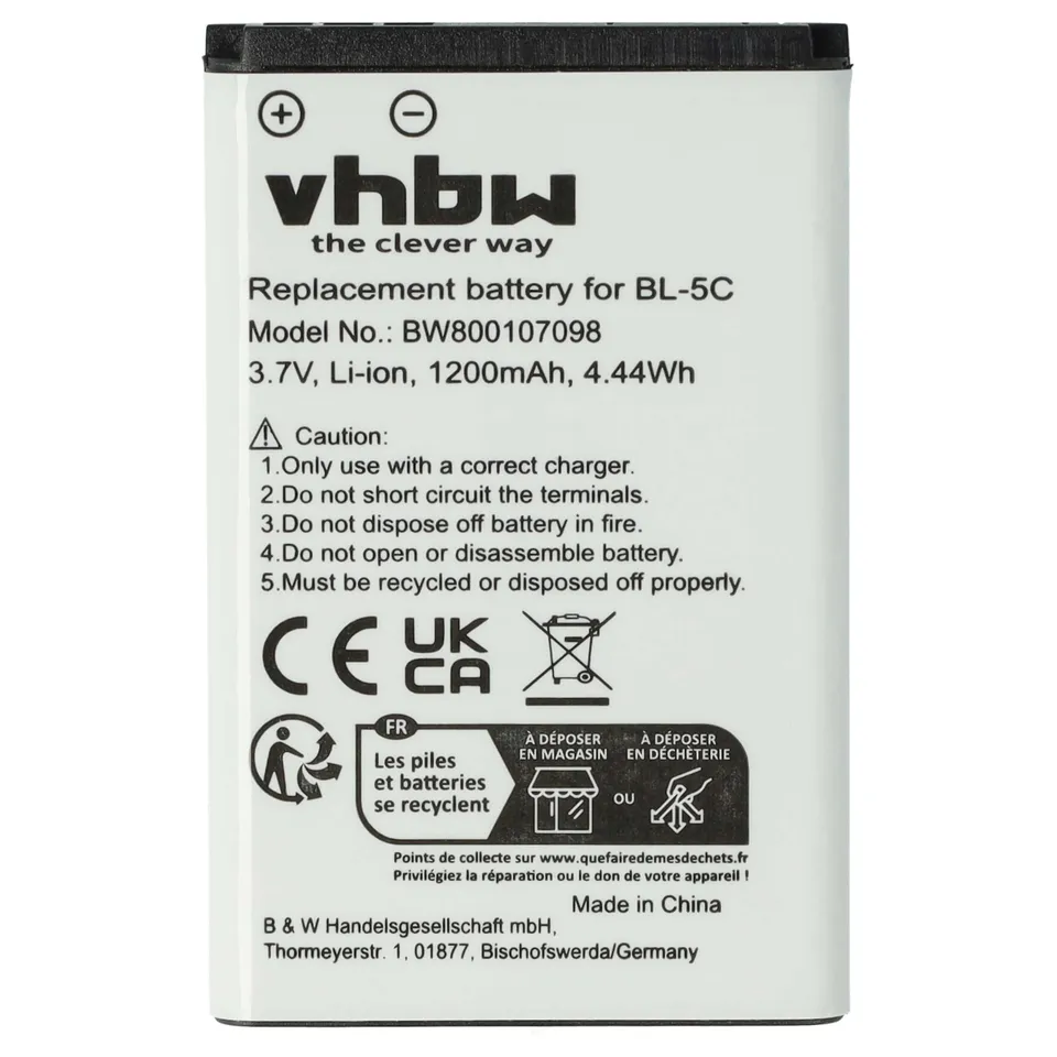 vhbw Batteria Primo 405 telefono 1200 mAh Li-Ion
