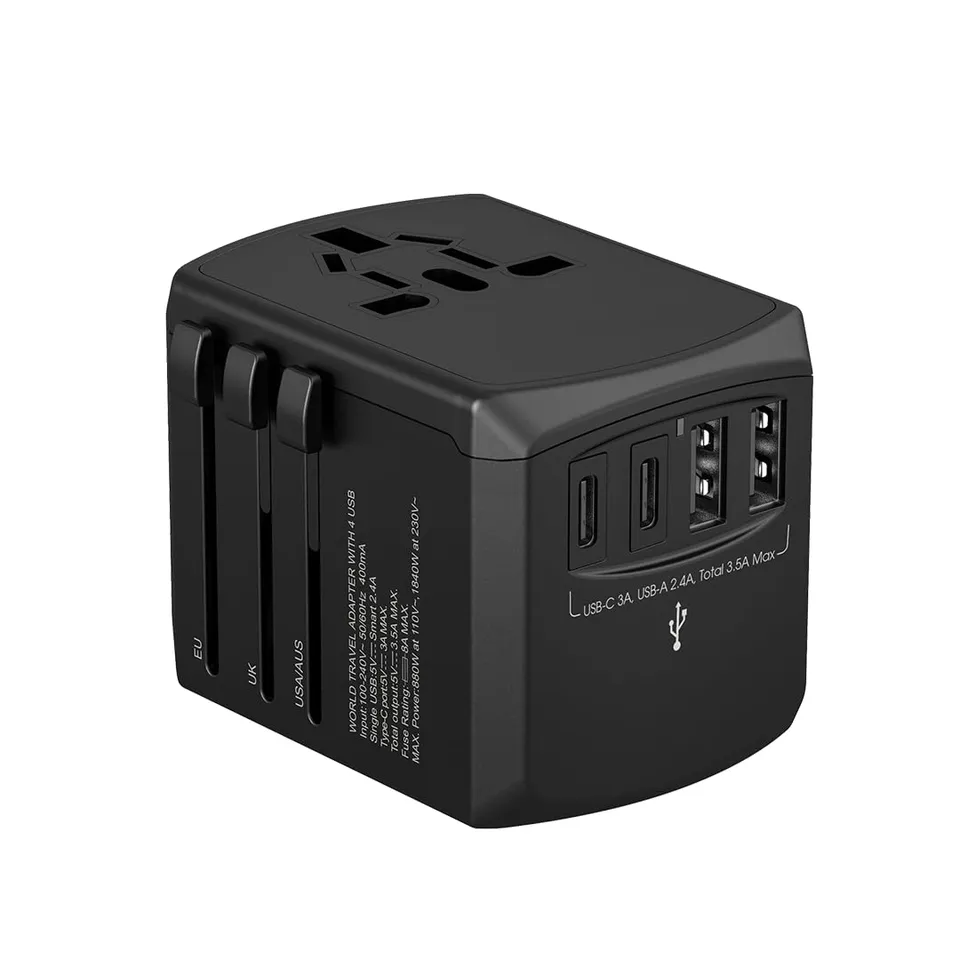 Xoopar Tripper adattatore viaggio universale 150 paesi nero