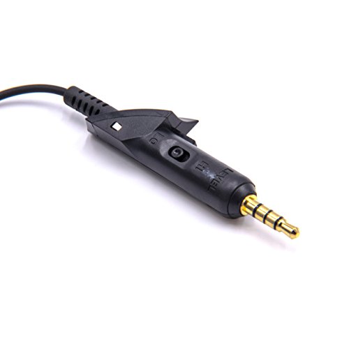 vhbw Cavo audio AUX per Bose QC15 3,5mm 180cm nero