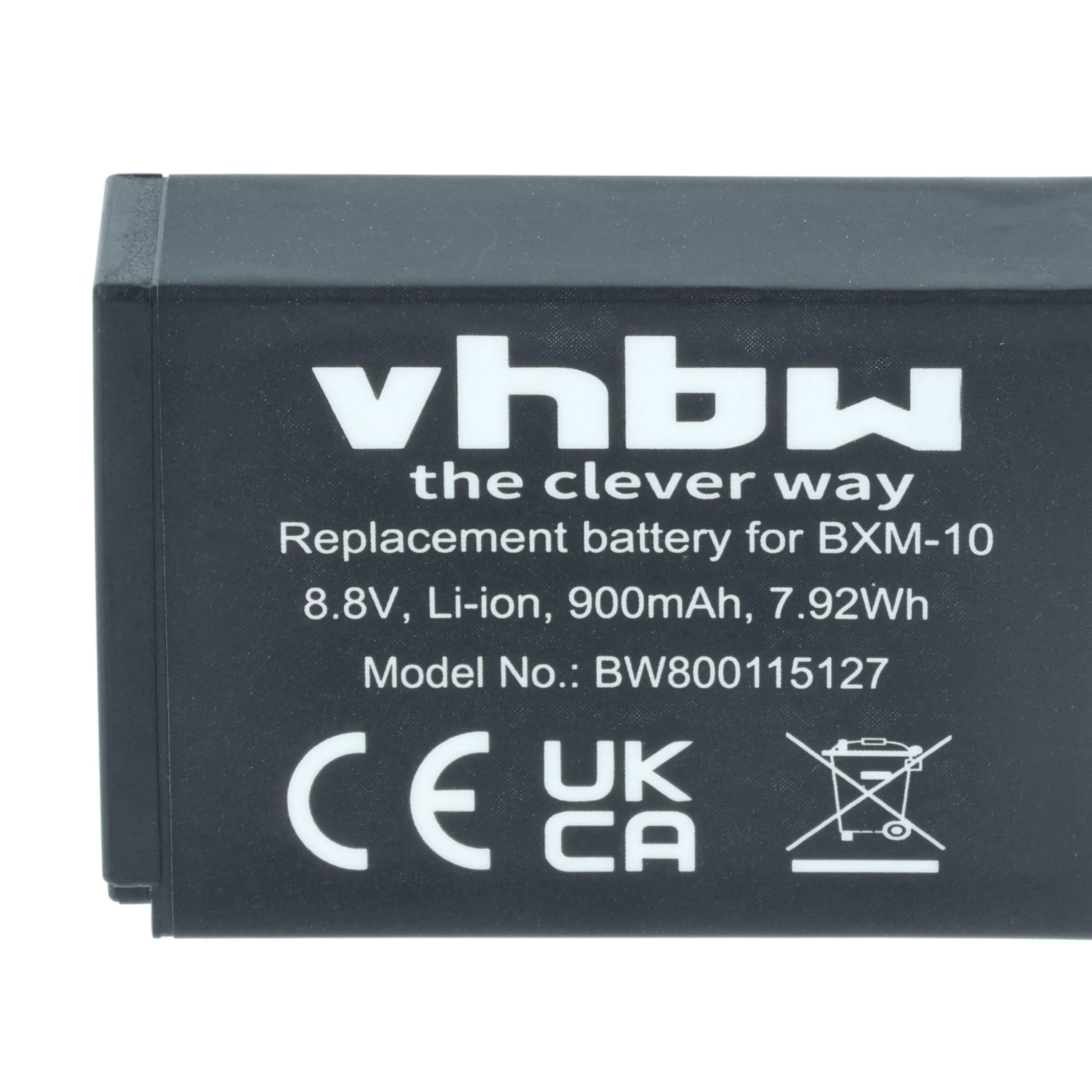 vhbw BXM-10 batteria fotocamera 1x 900mAh per Yi M1