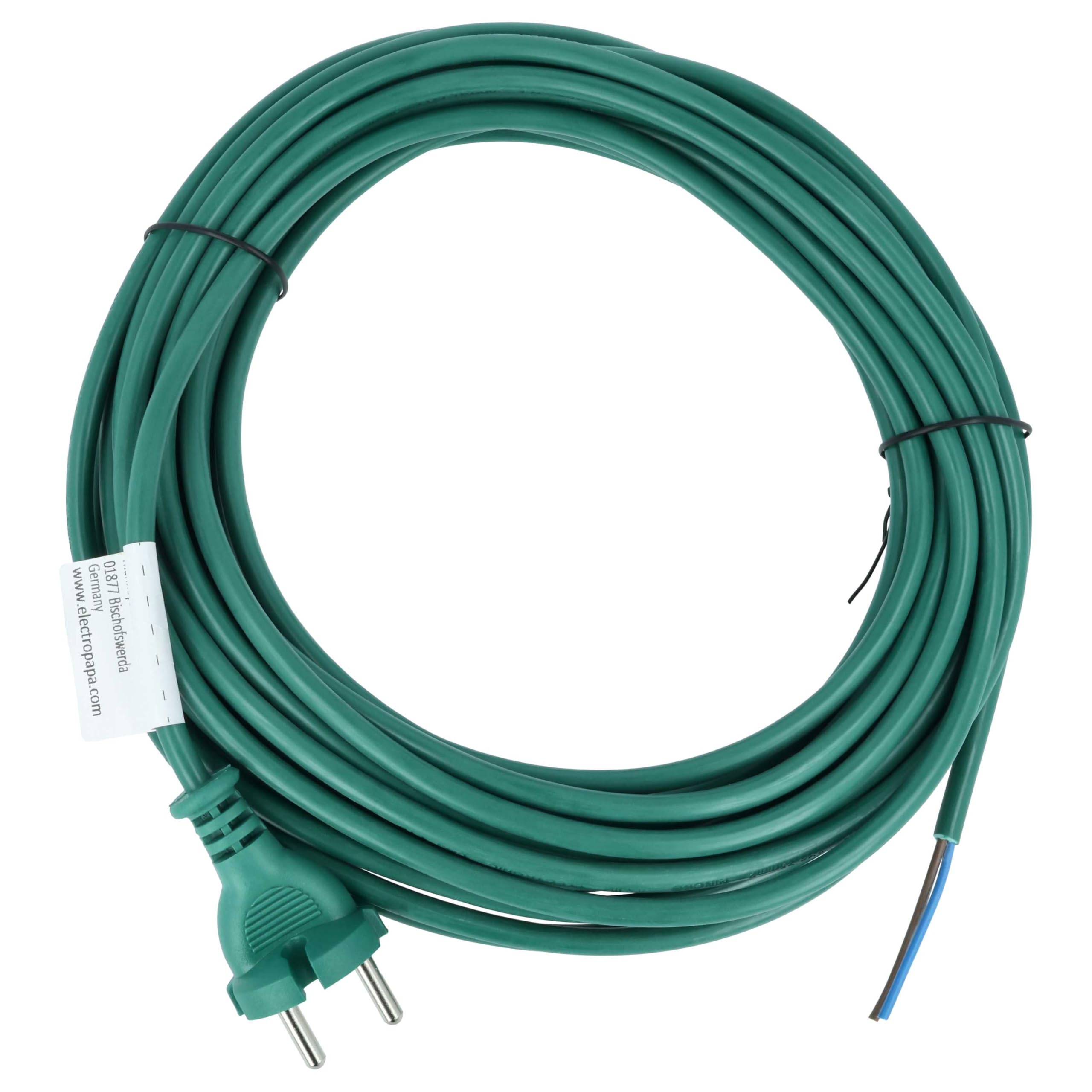 vhbw Cavo Aspirapolvere Vorwerk Folletto 136/140/150 10m Verde