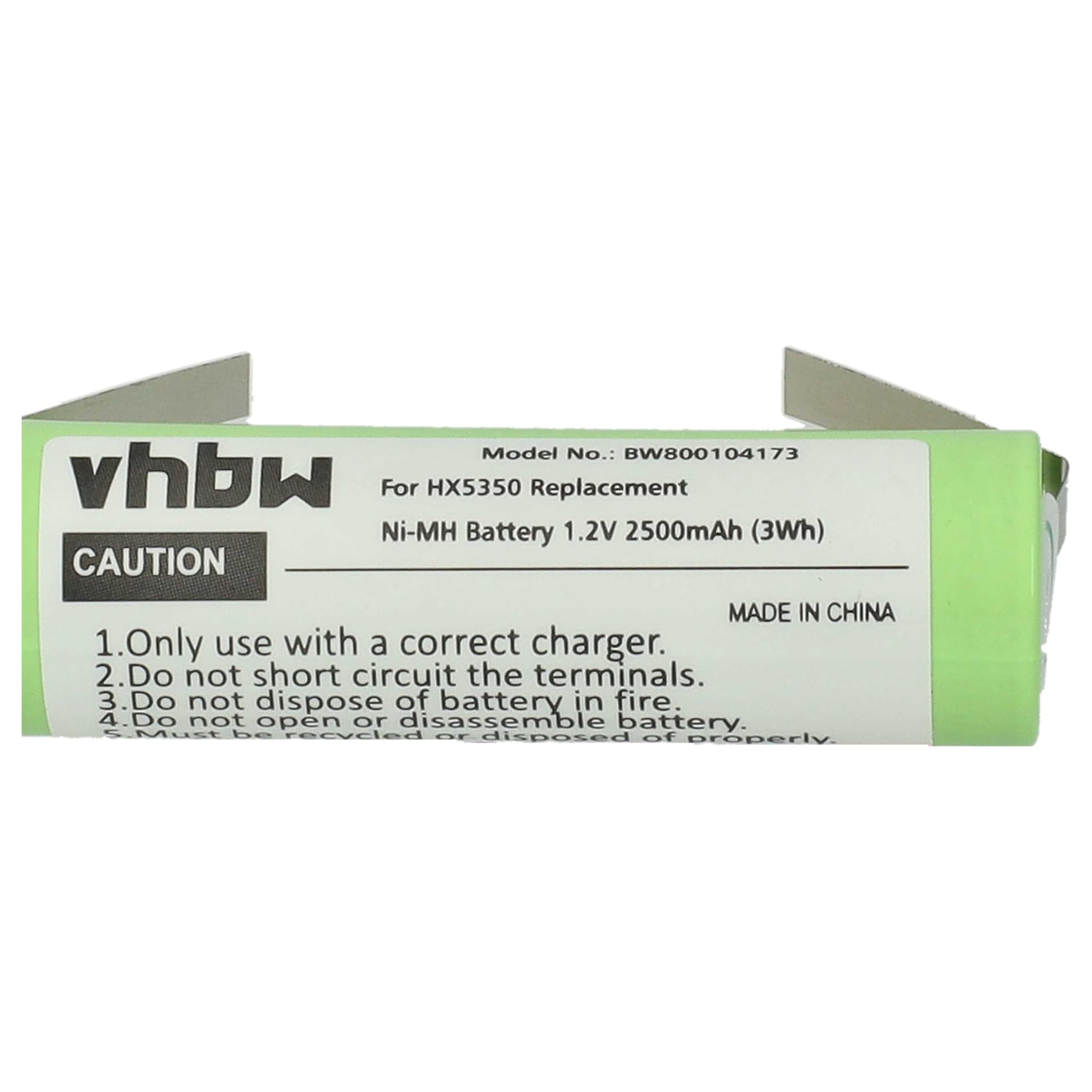 vhbw batteria NiMH 2500mAh per Braun Professional Care 700