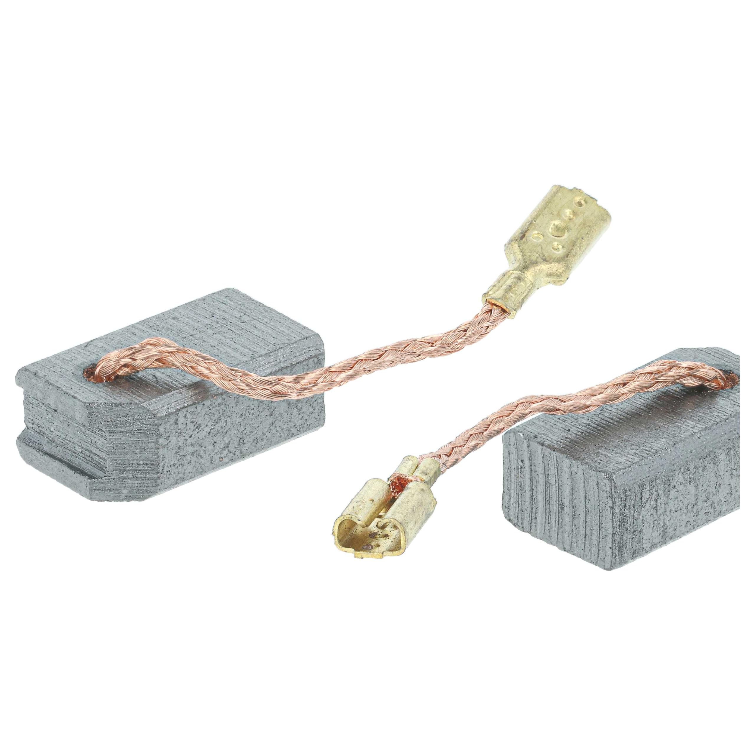 vhbw Spazzole carbone 6x9x15mm per Flex L3709 utensile 2 pezzi
