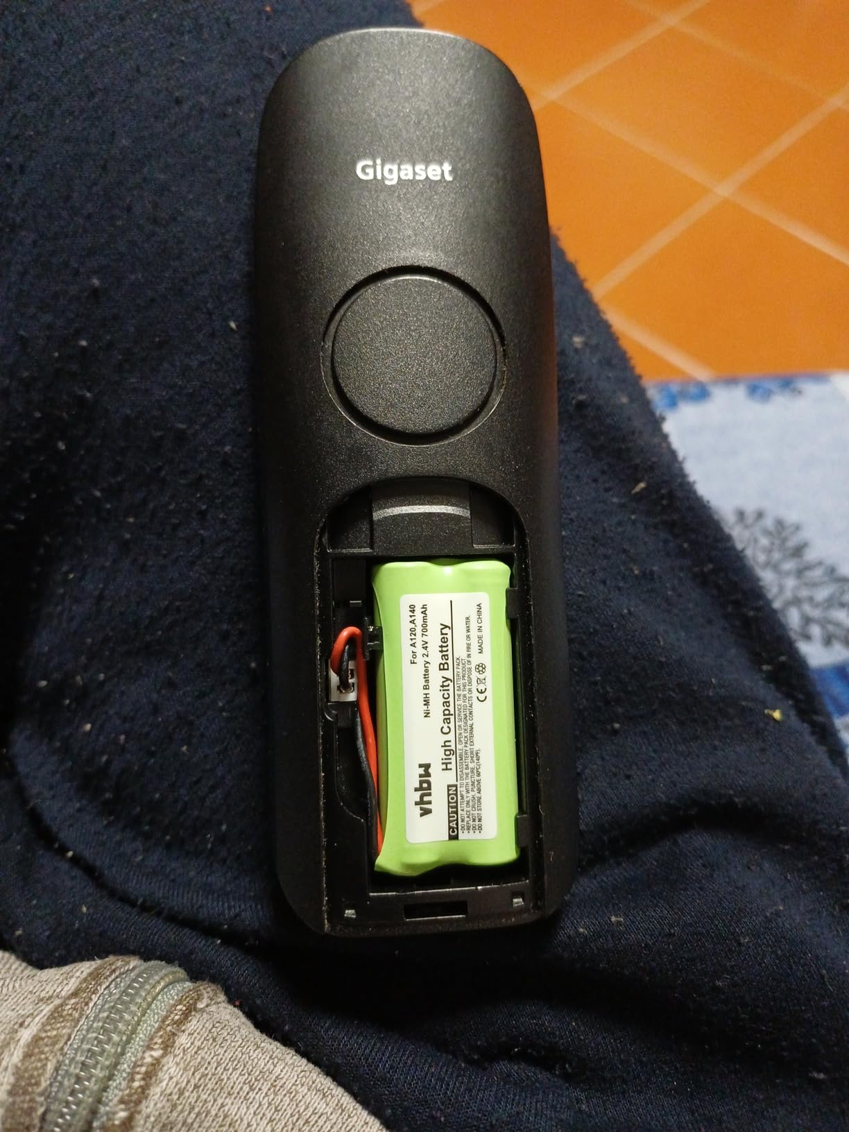 vhbw batteria cordless Gigaset A120 700mAh 2,4V 2 pezzi