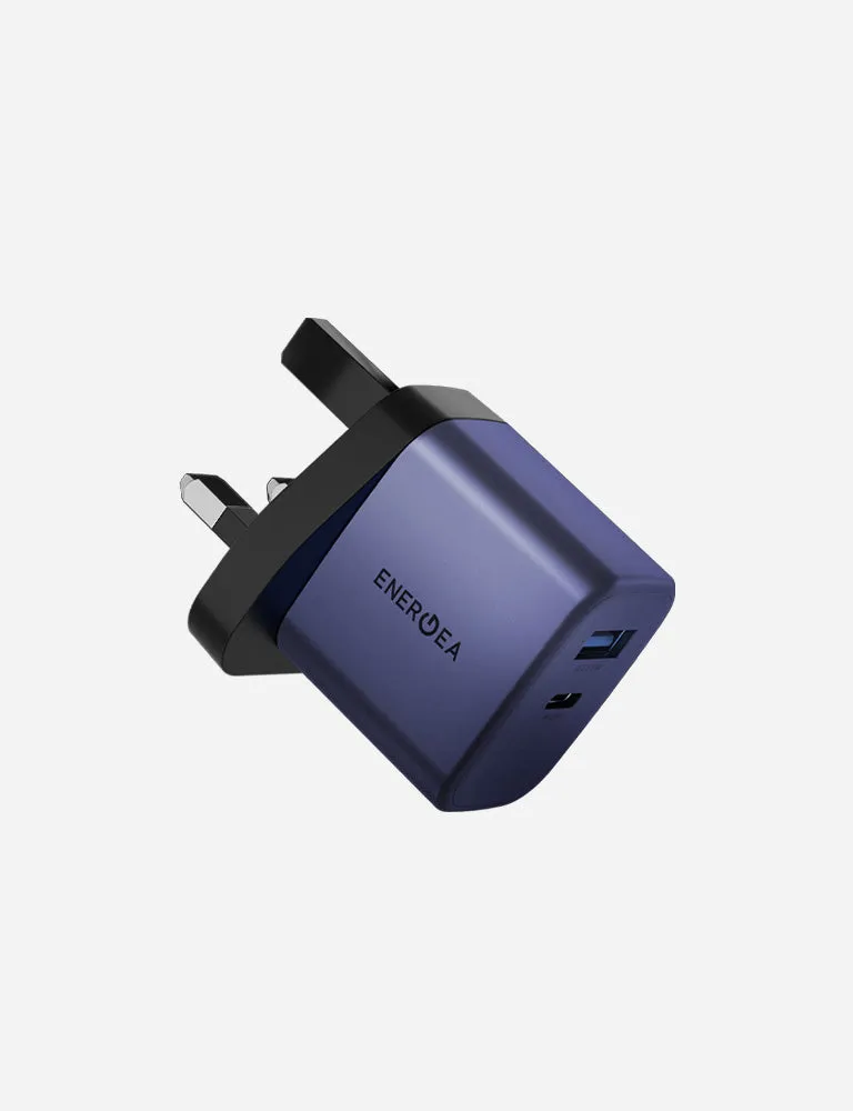 Energea AmpCharge 45 AVS caricatore da muro 45W blu indaco