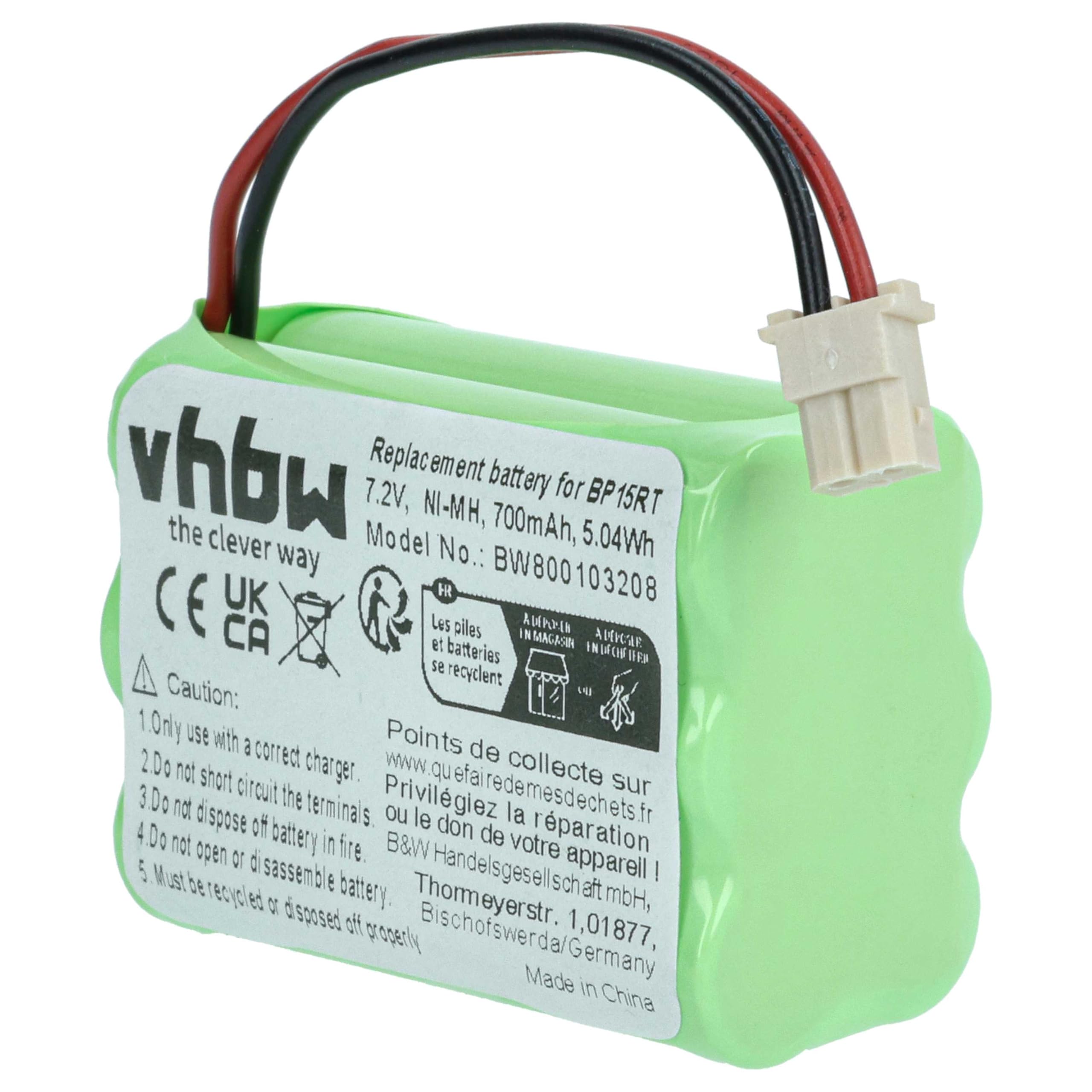 vhbw Batteria per Dogtra 1200NC Transmitter collare 700mAh