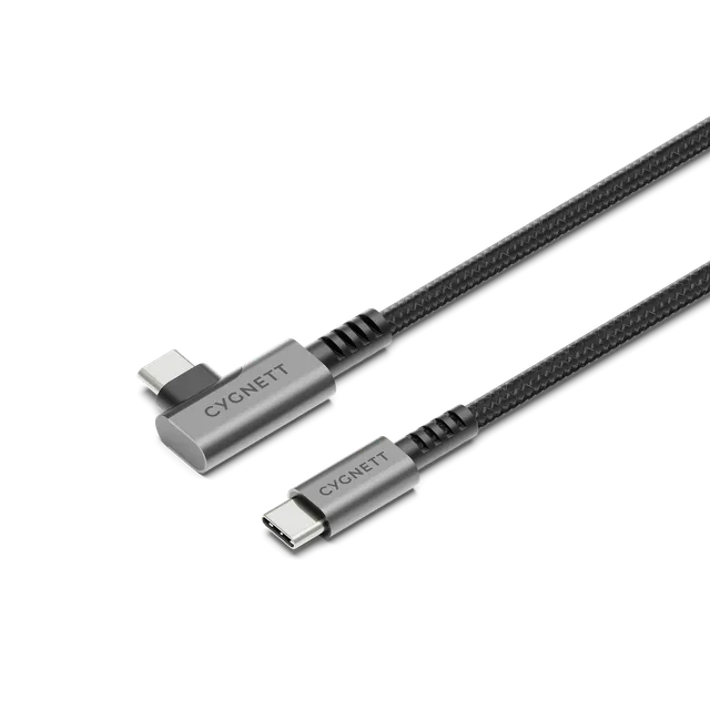 Cygnett Unite cavo USB-C angolo retto 1m 240W nero