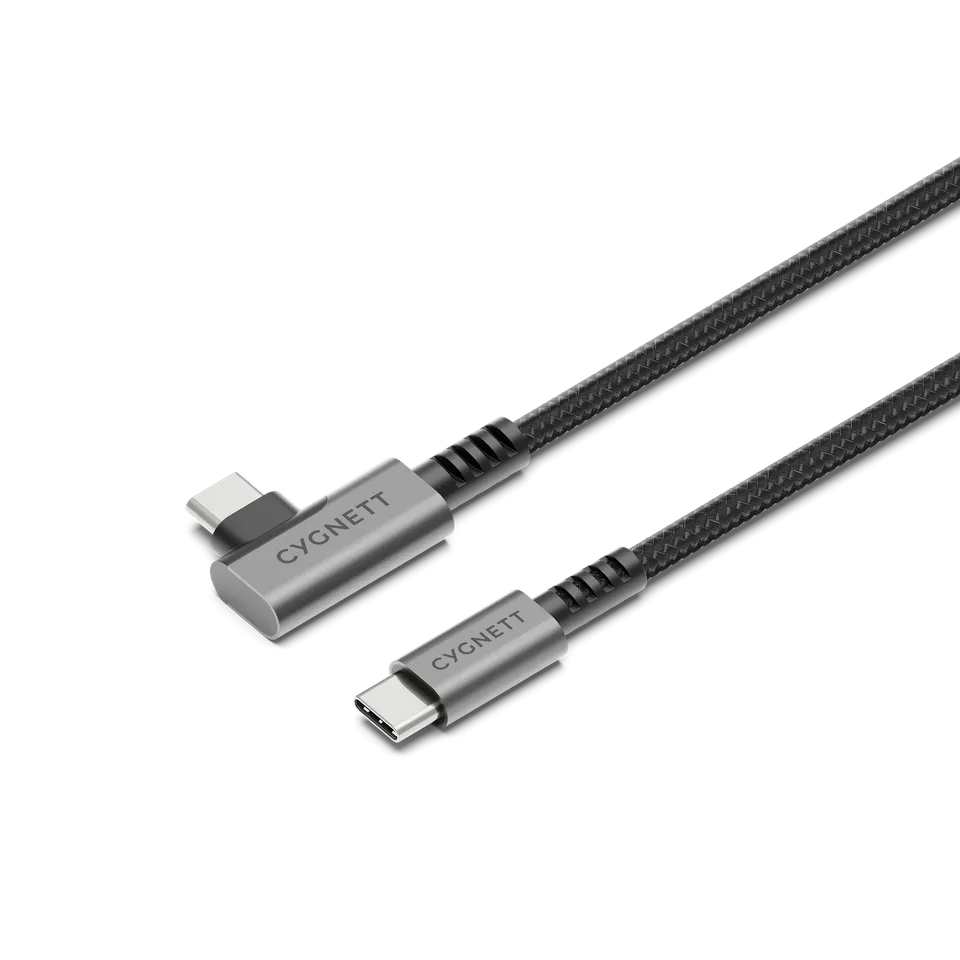 Cygnett Unite cavo USB-C angolo retto 1m 240W nero