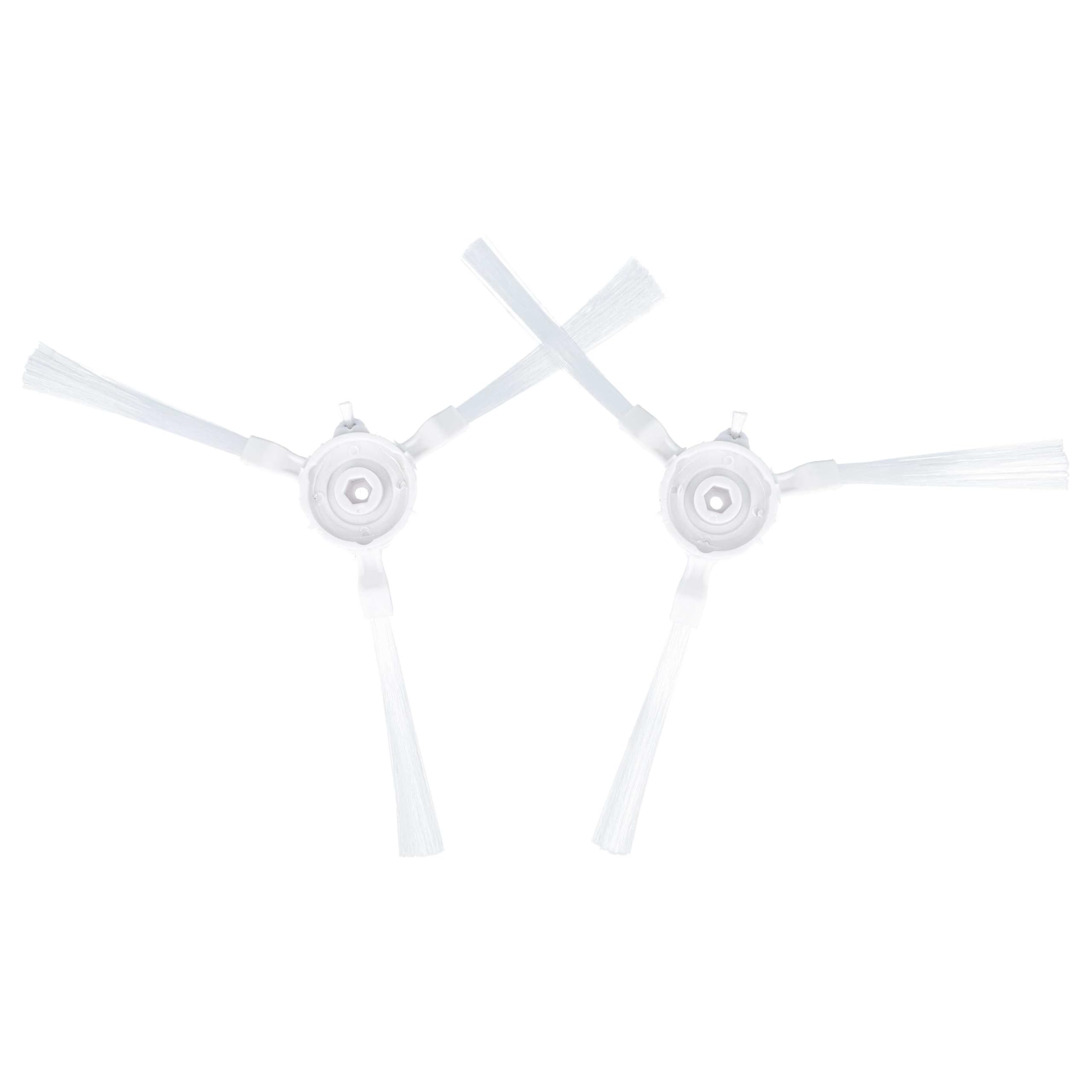 vhbw Spazzola Laterale per Rowenta RR6971WH Robot 2 Pezzi Bianca
