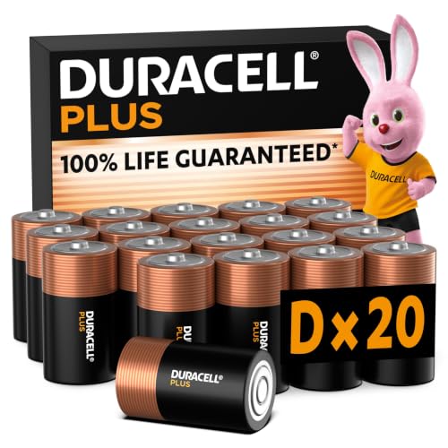 Duracell Plus LR20 pile D alcaline 20 pezzi 1,5V lunga durata