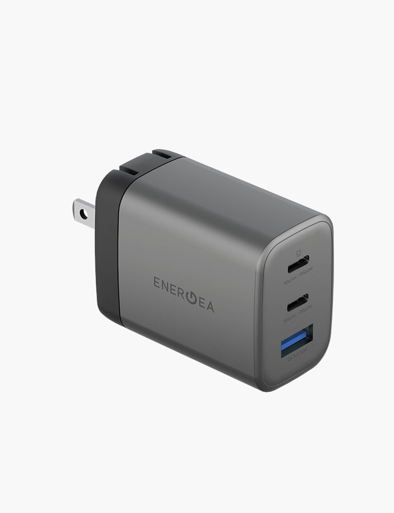 ENERGEA AmpCharge GaN65 US caricatore muro gunmetal 65W