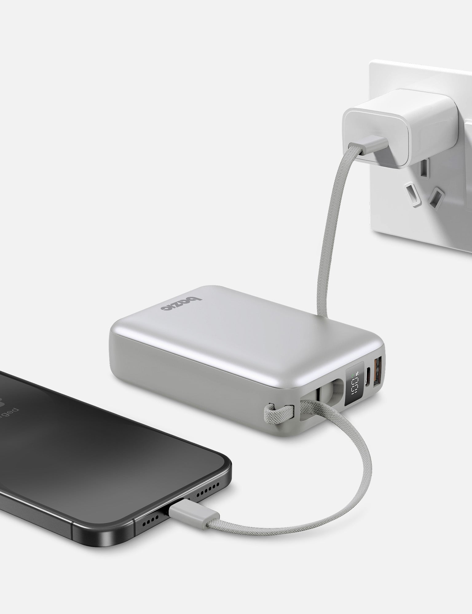 Energea Fusion Mini 20K power bank 20000mAh Pebble cavi integrati