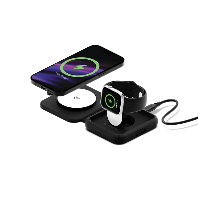Cygnett MagTravel Voyager caricatore wireless 2-in-1 15W