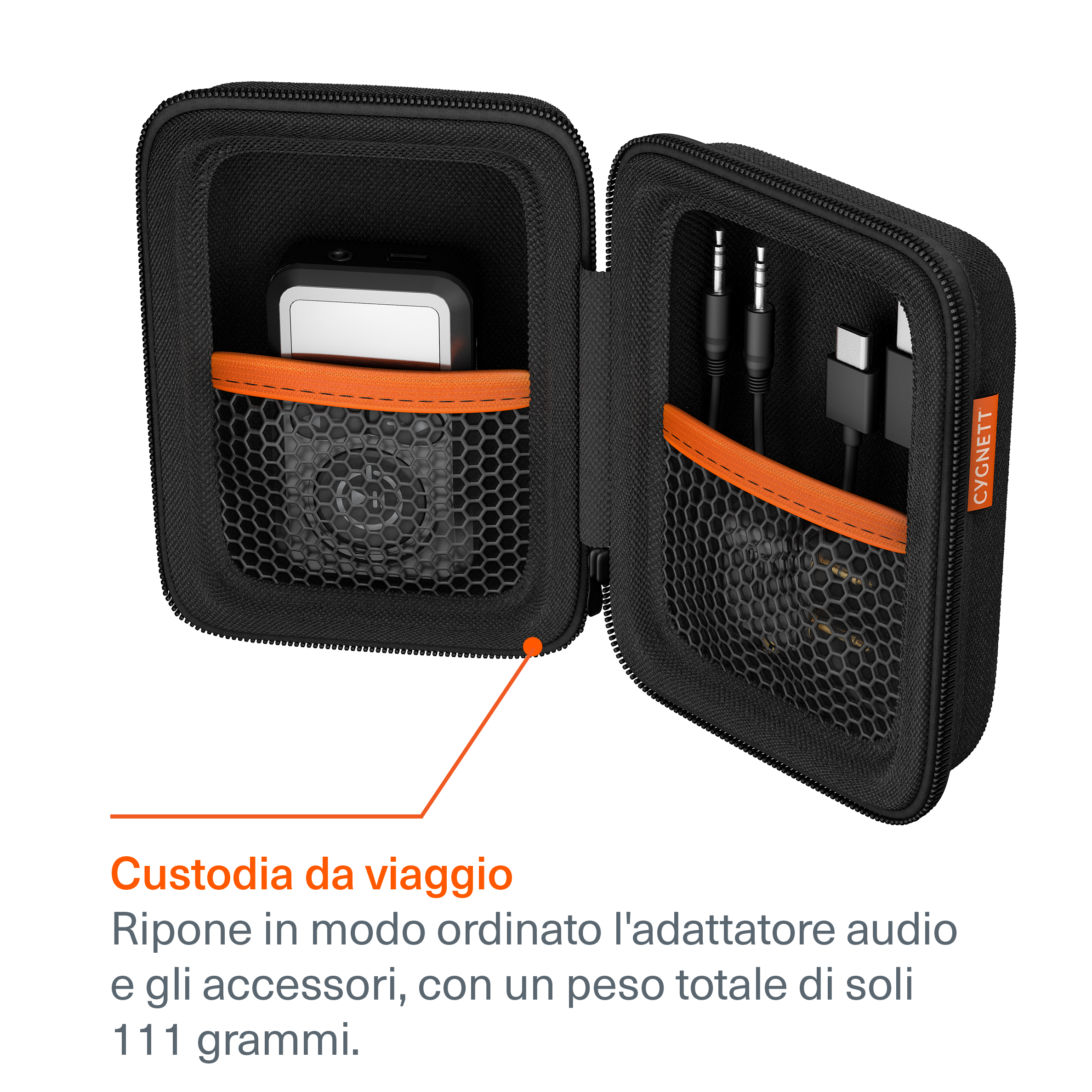 Cygnett Voyager Elite adattatore audio wireless nero volo