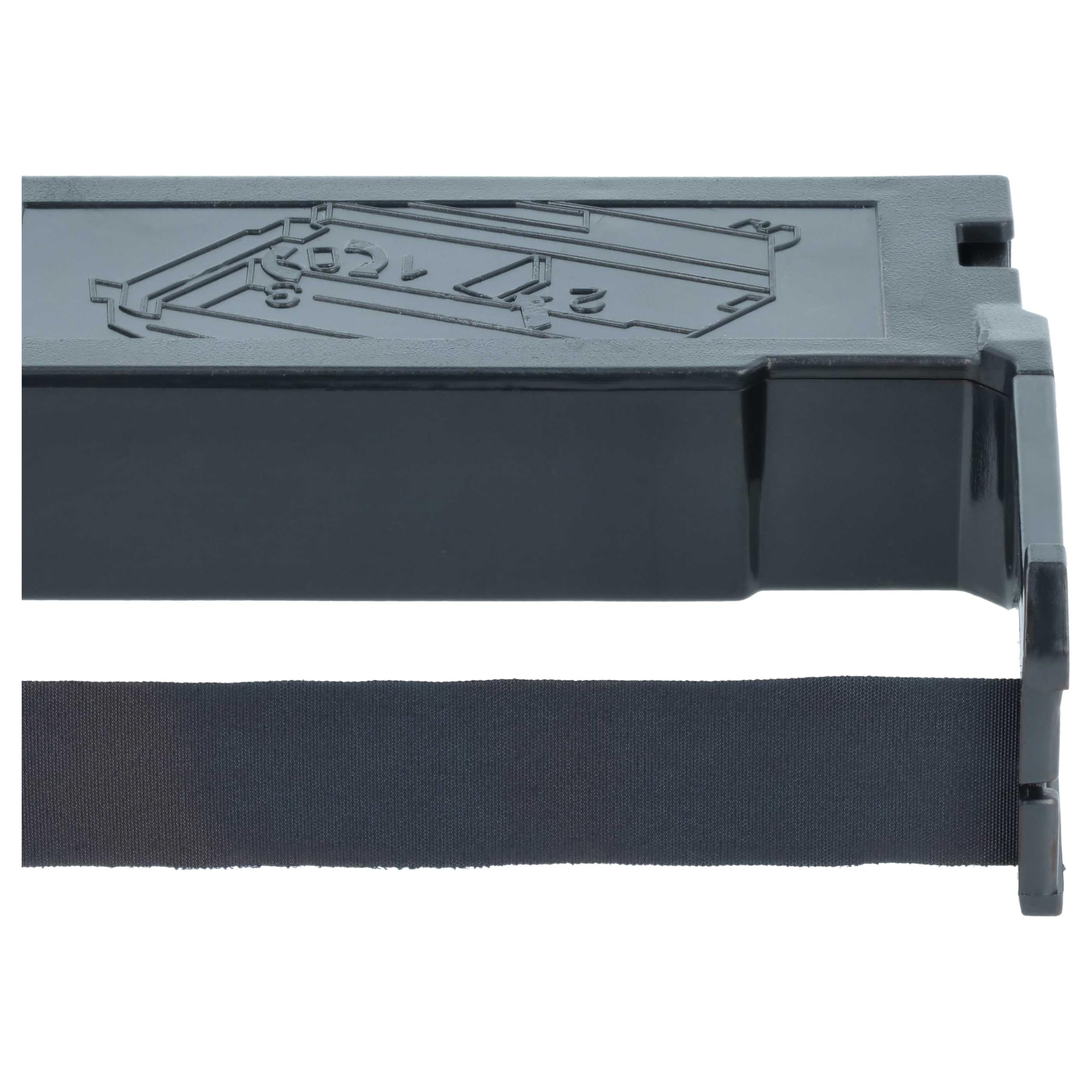 vhbw ET 7626 F nastro inchiostrato 10 pezzi nero nylon