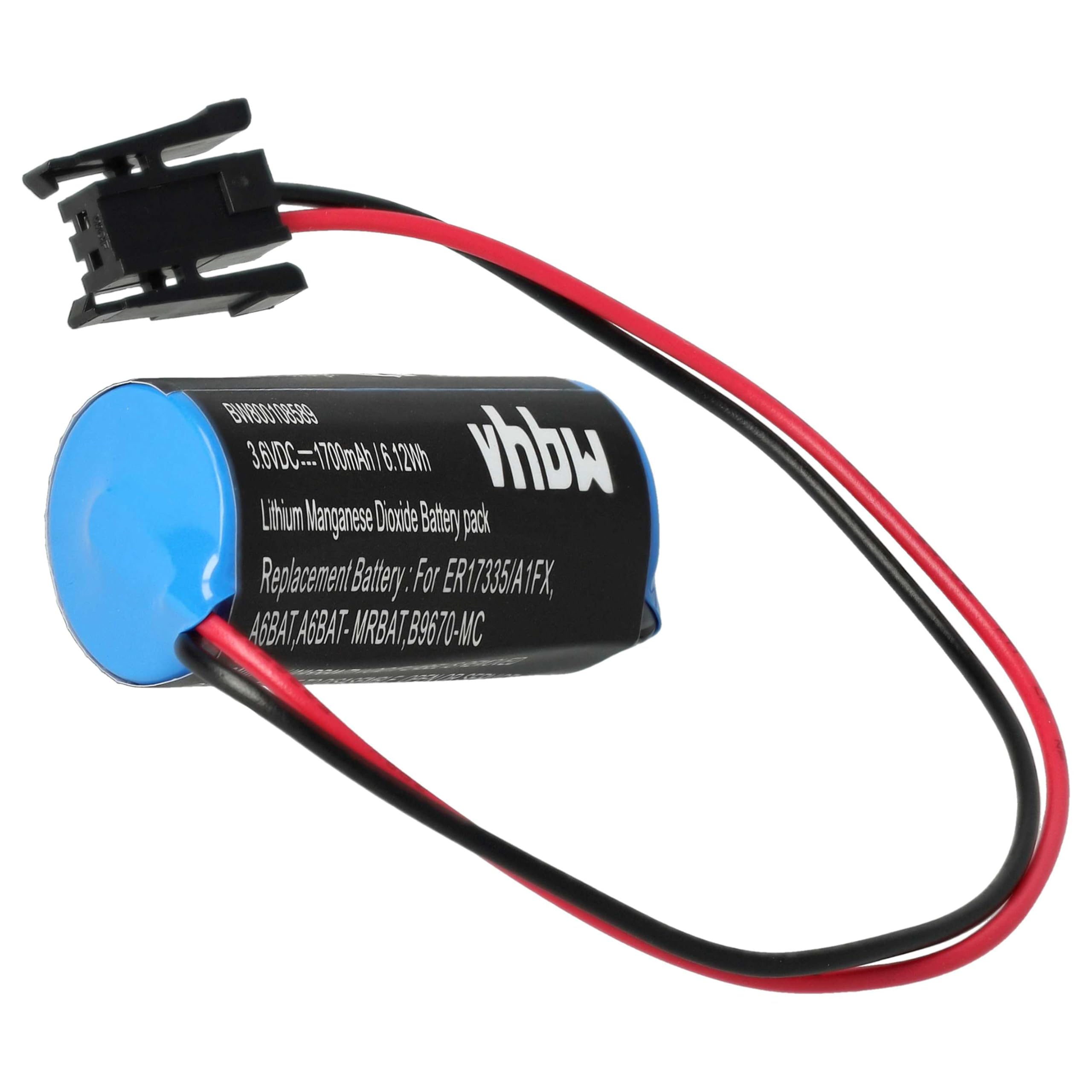 vhbw A6BAT batteria PLC 3,6V 1700mAh per Mitsubishi