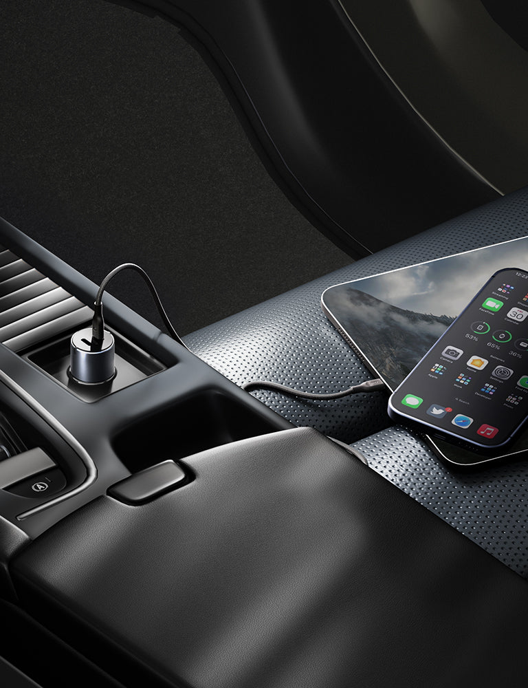 Energea AluDrive D60 caricatore auto Gunmetal doppia porta