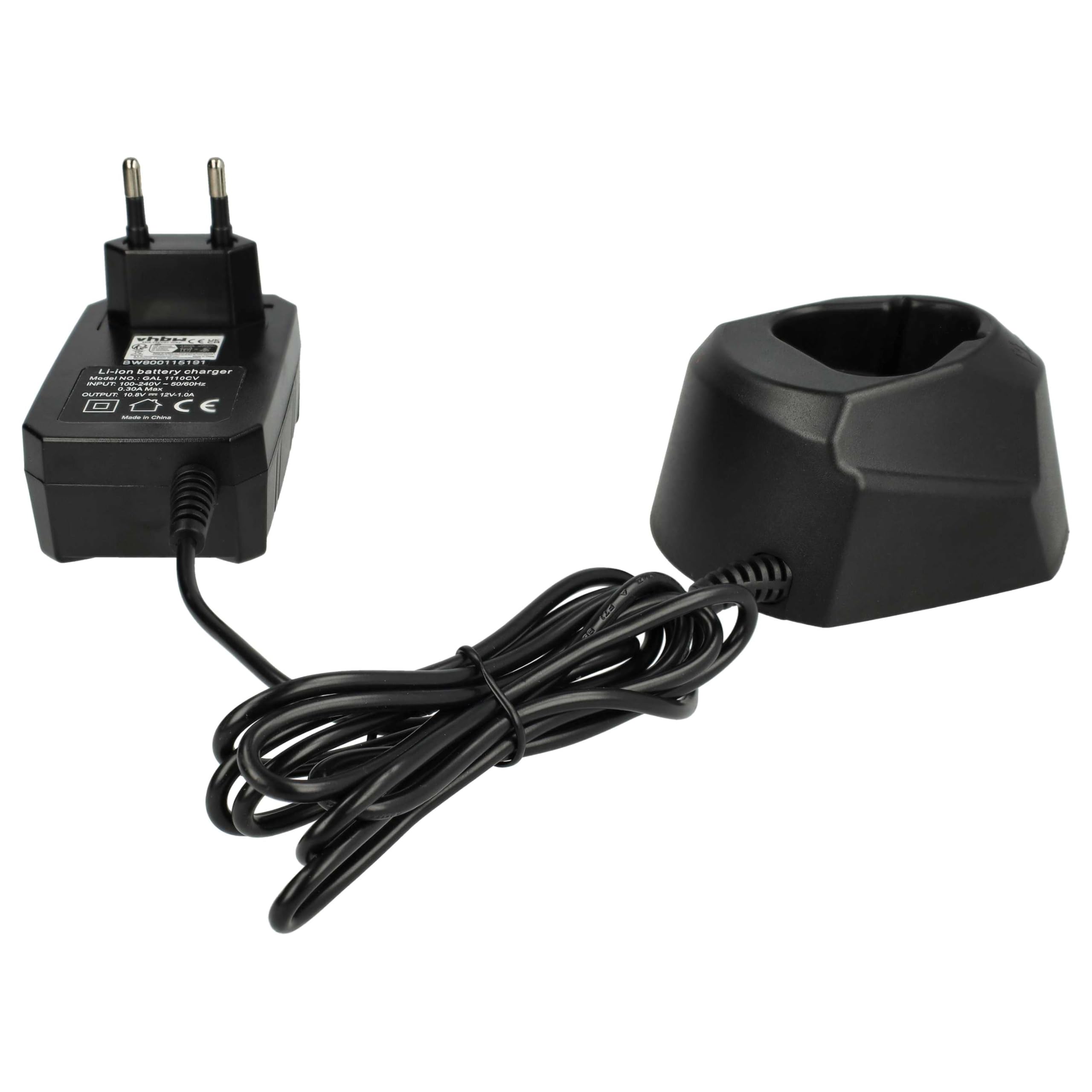 vhbw Caricabatterie 10,8V per Berner BACP BTI Tipo 1