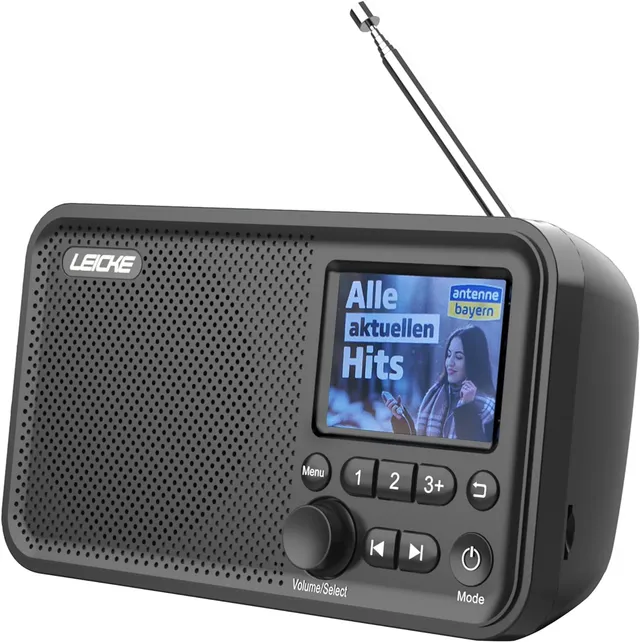 Leicke Radio DAB+ FM Bluetooth Portatile 2000 mAh Display