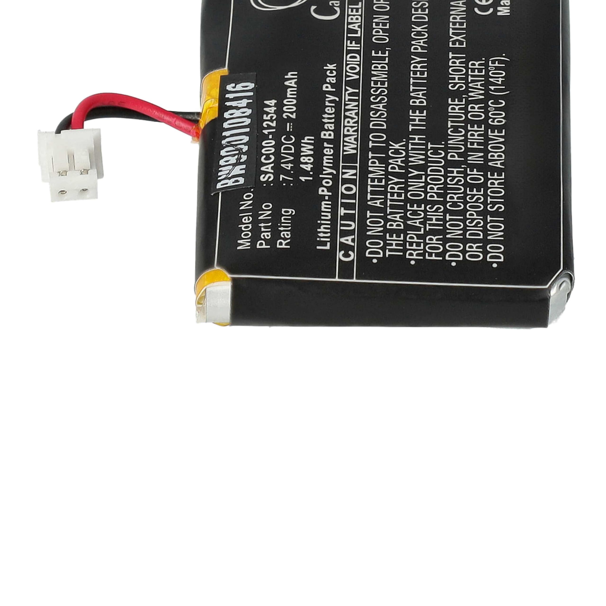 vhbw SAC00-12544 batteria collare cani 200 mAh Li-Poly