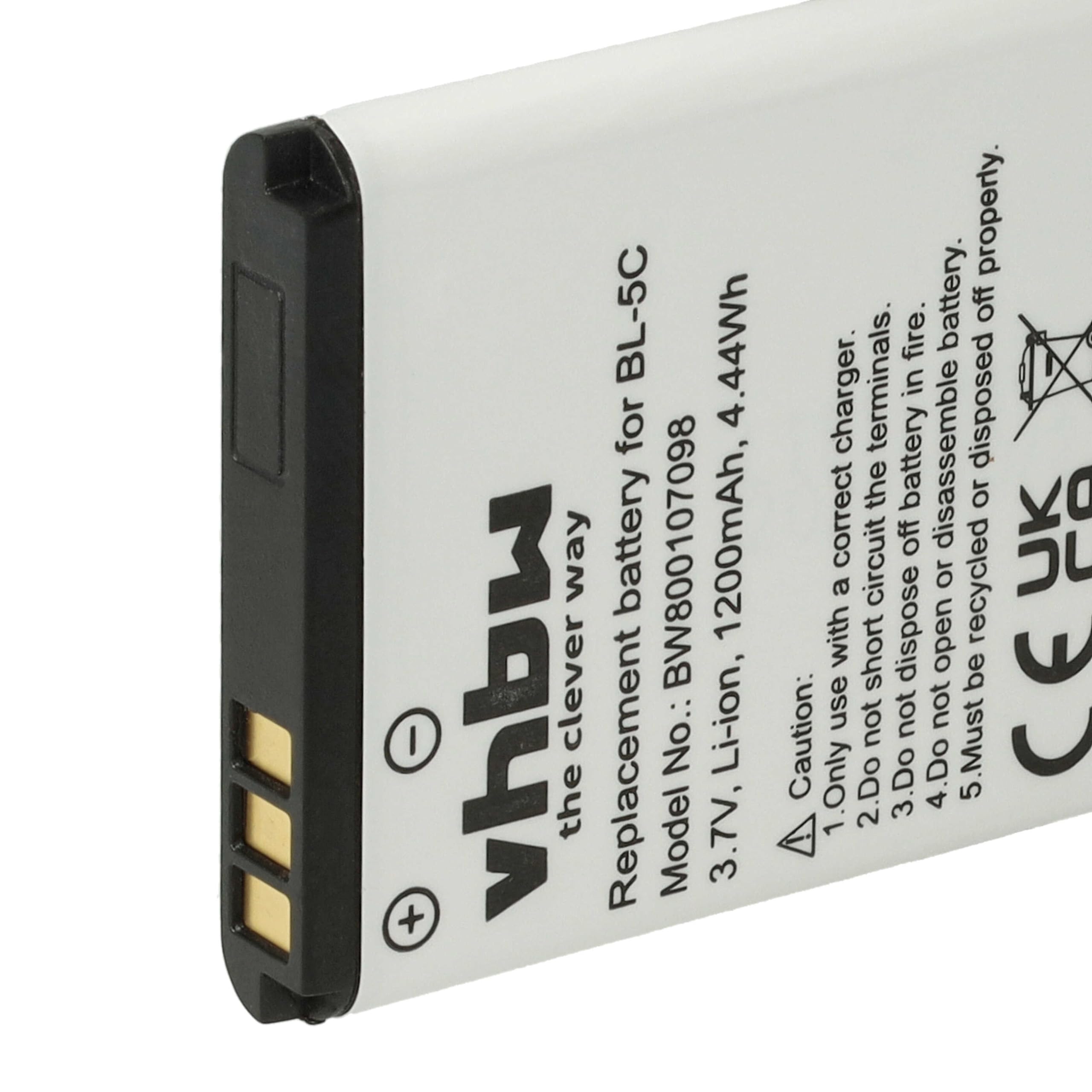 vhbw Batteria MP03 1200mAh telefono Swissvoice SV29 Li-Ion