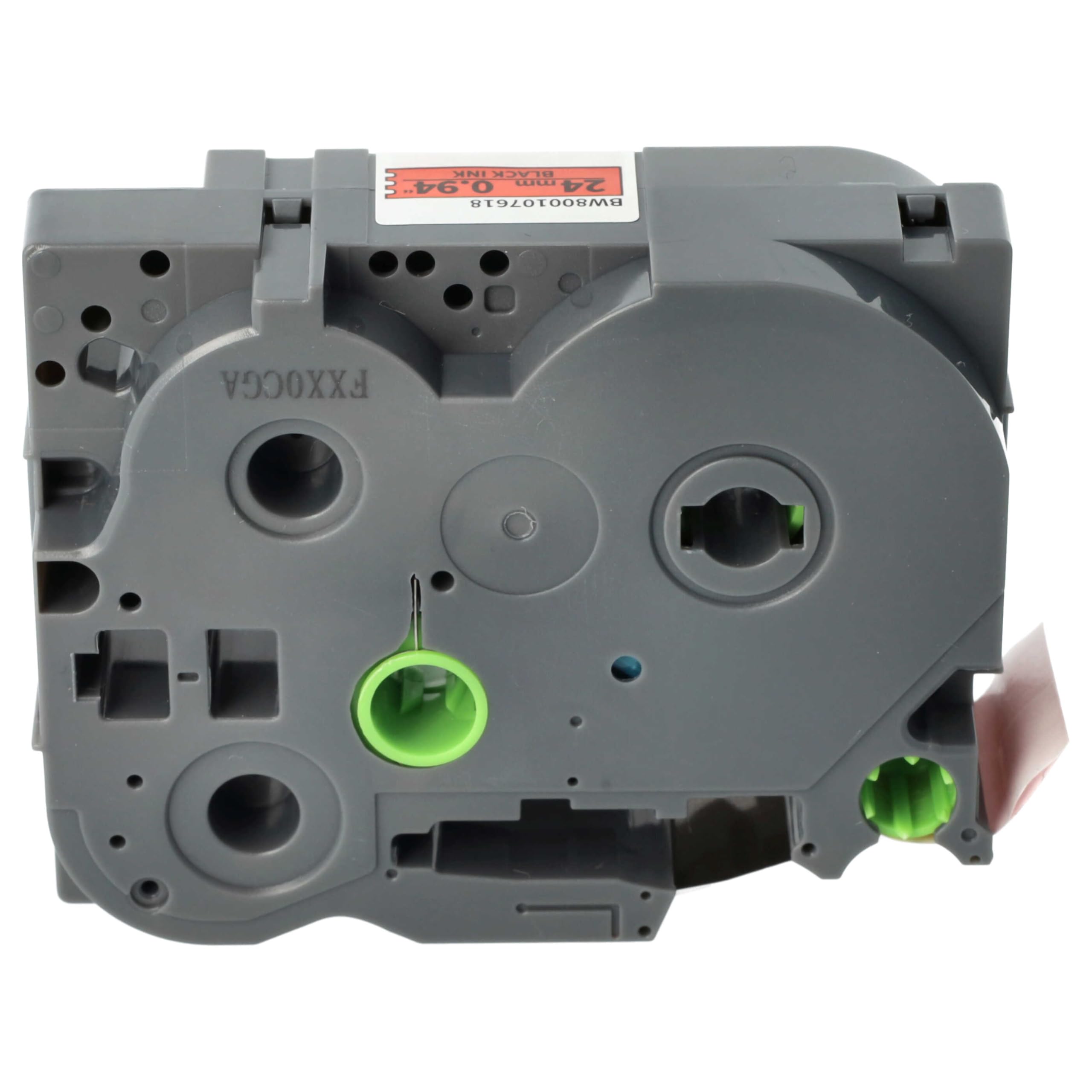 vhbw TZE-451 cassetta nastro 24mm nero su rosso 8m