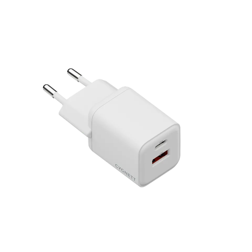 Cygnett PowerPlus Caricatore da Muro 35W Bianco 2 Porte USB