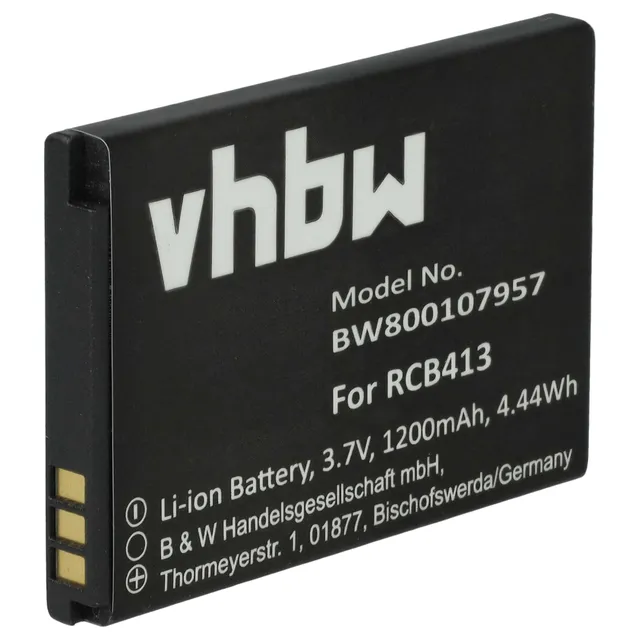 vhbw Batteria Doro Primo 413 Smartphone 1200mAh Li-Ion