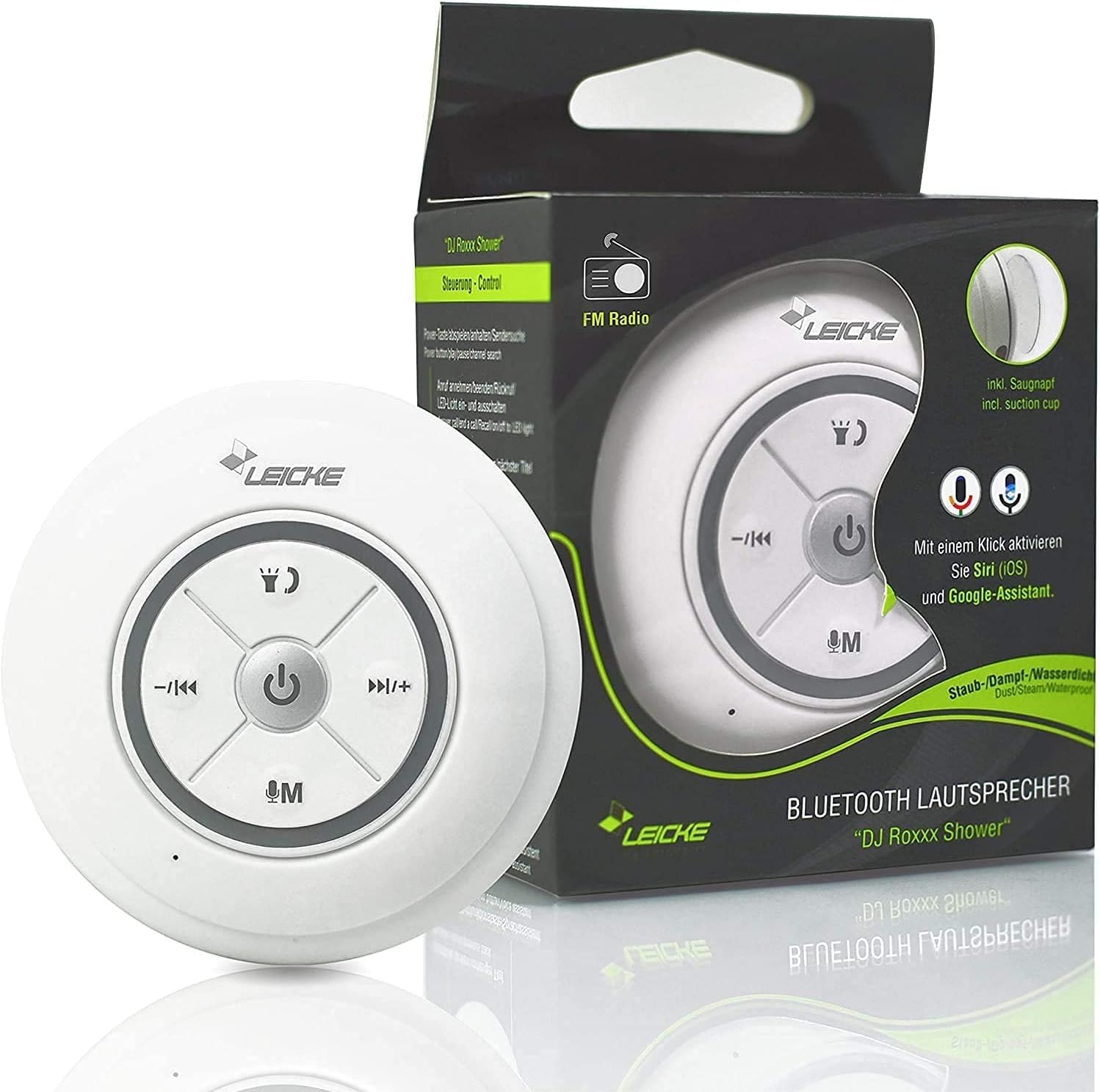 Leicke DJ Roxxx Shower altoparlante bluetooth impermeabile ventosa