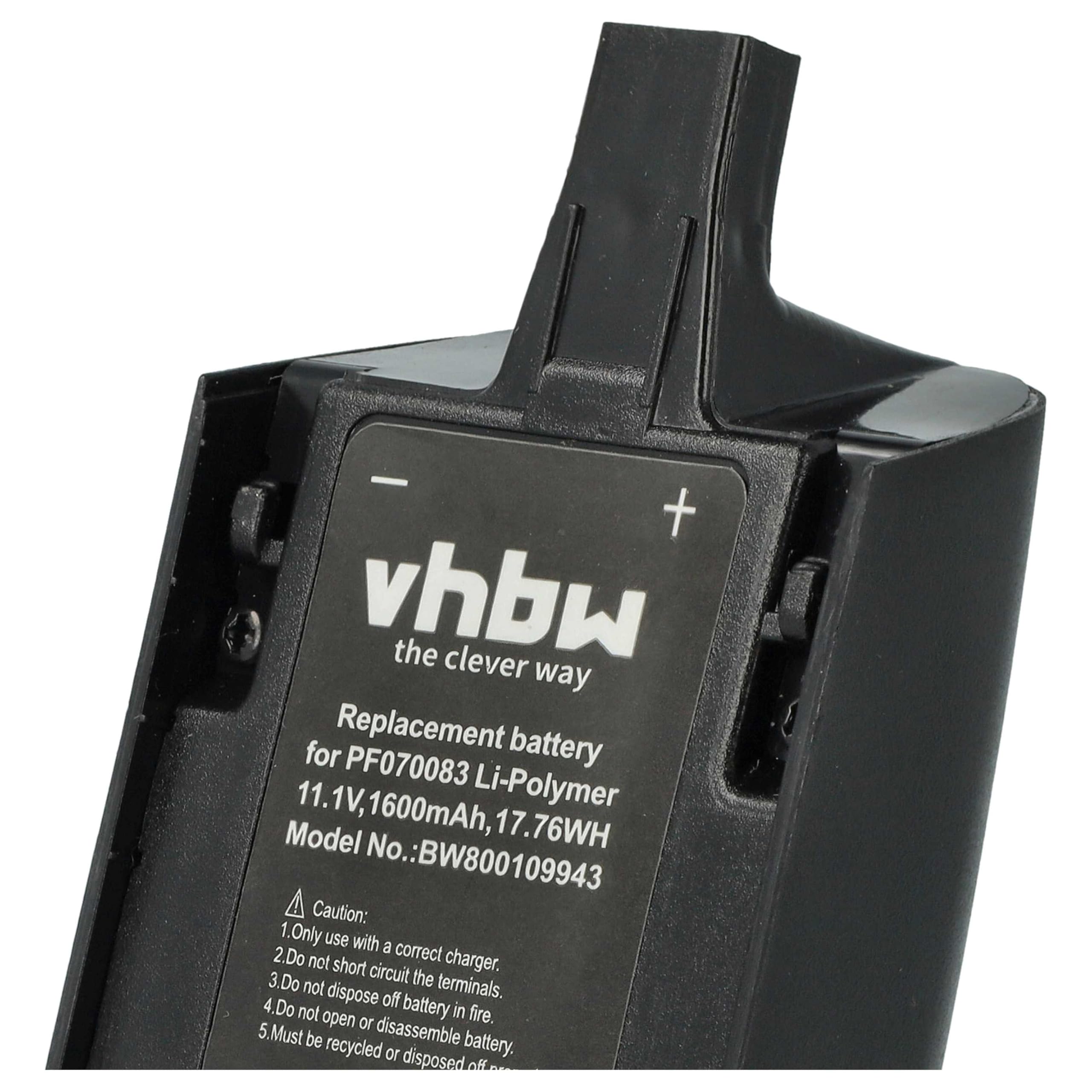 vhbw Batteria Bebop Drone 3.0 Skycontroller 1600mAh Li-Po