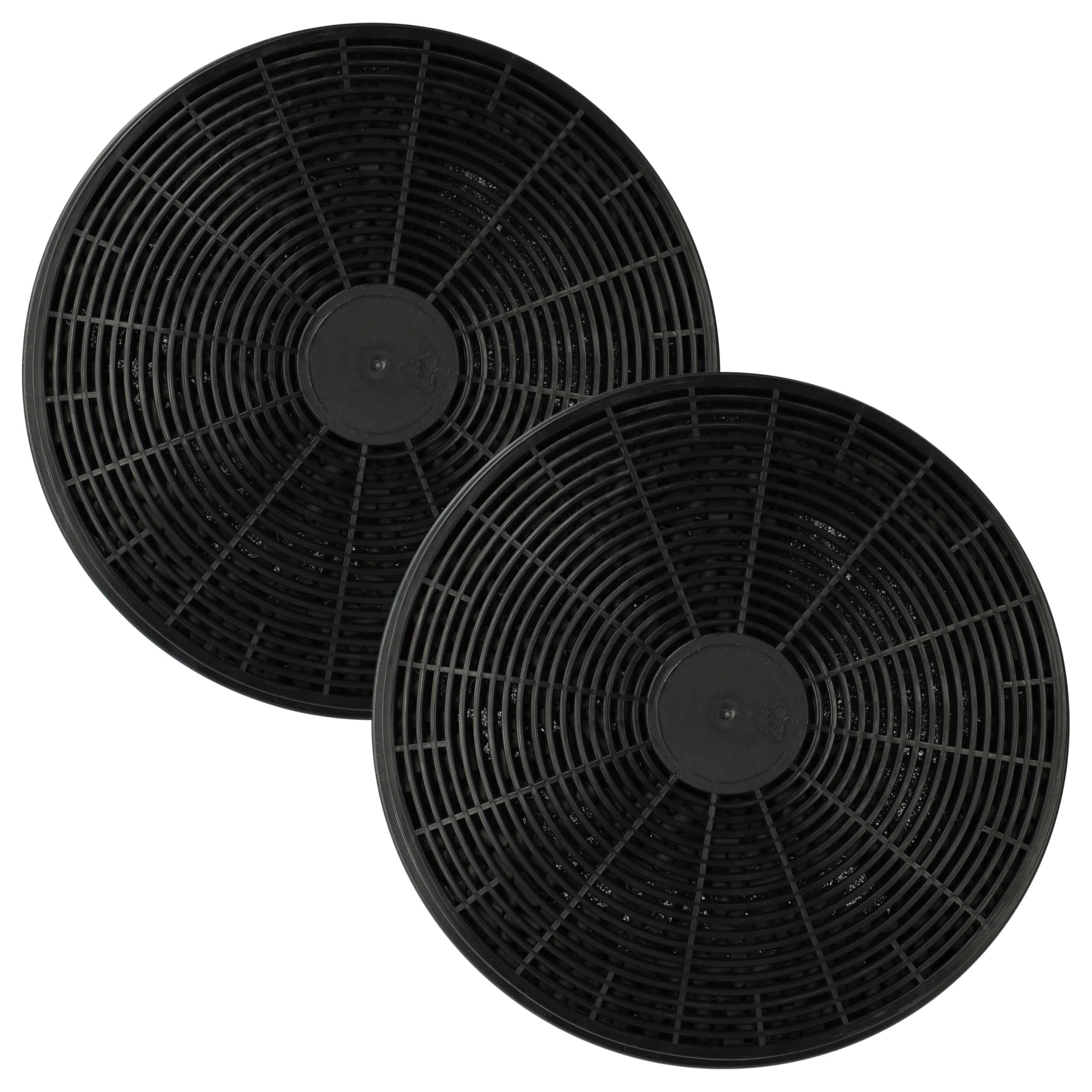 vhbw Filtro carboni attivi per Klarstein cappa 17,5cm 2 pezzi