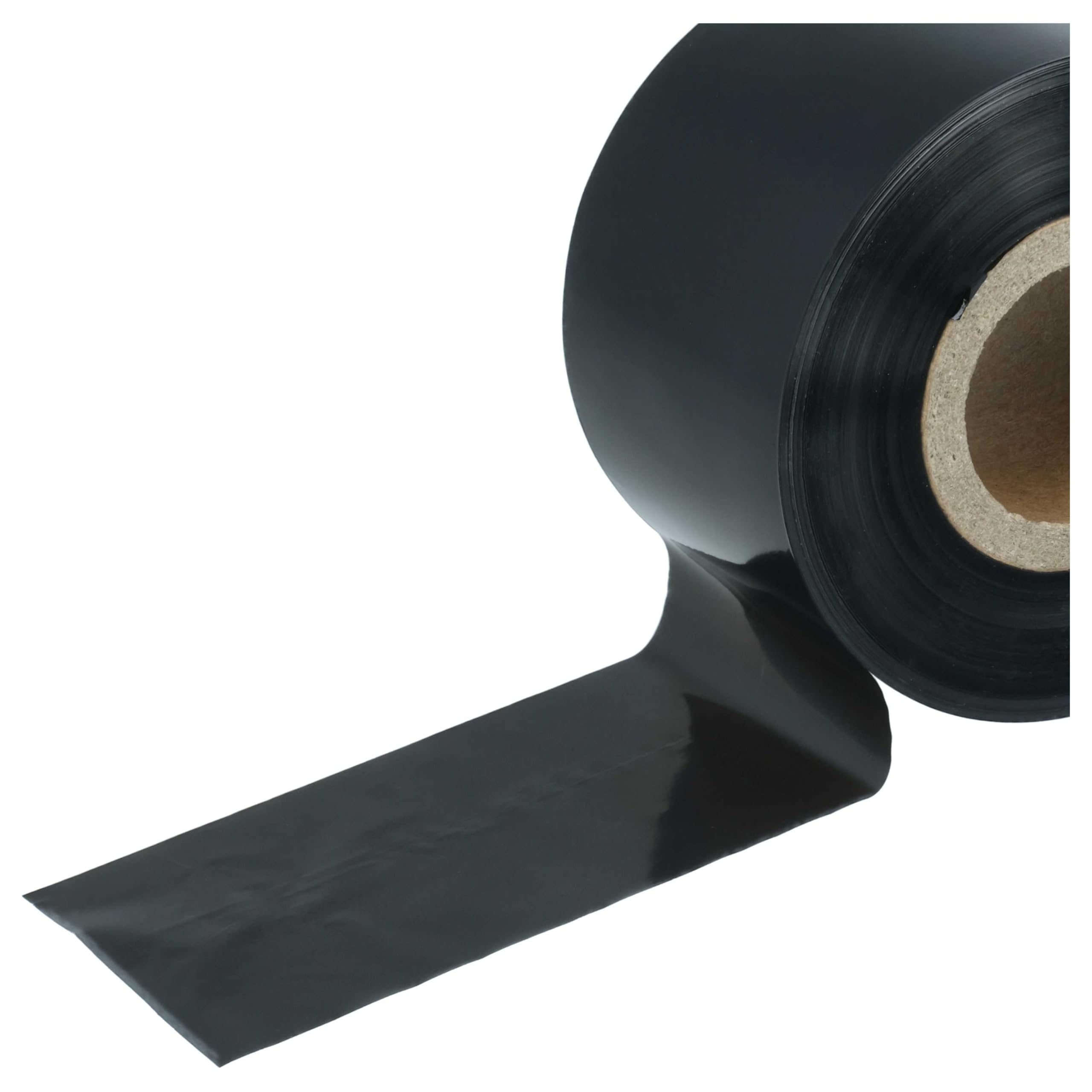 vhbw nastro termico 40mm x 300m 10 pezzi cera nero
