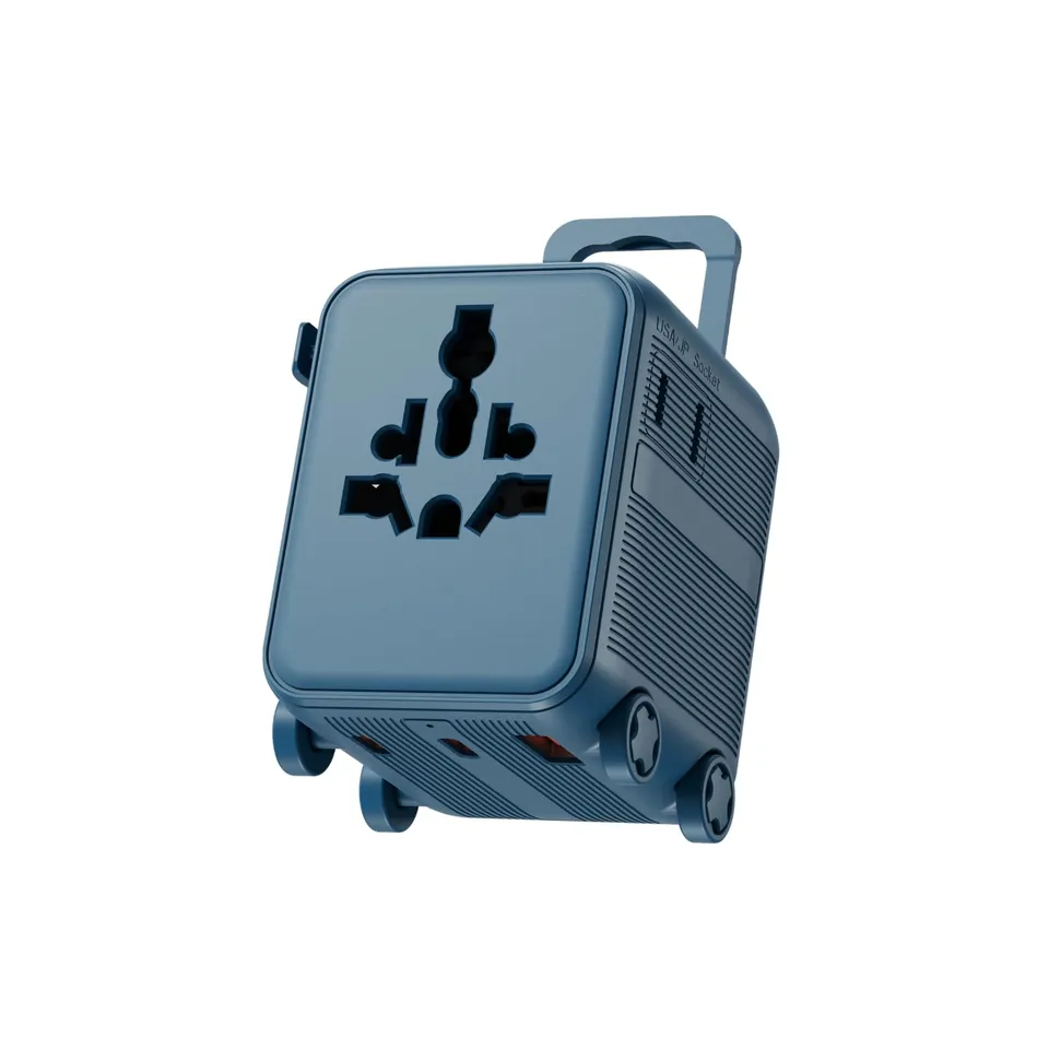 Xoopar Luggie adattatore viaggio universale blu USB-C 150 paesi