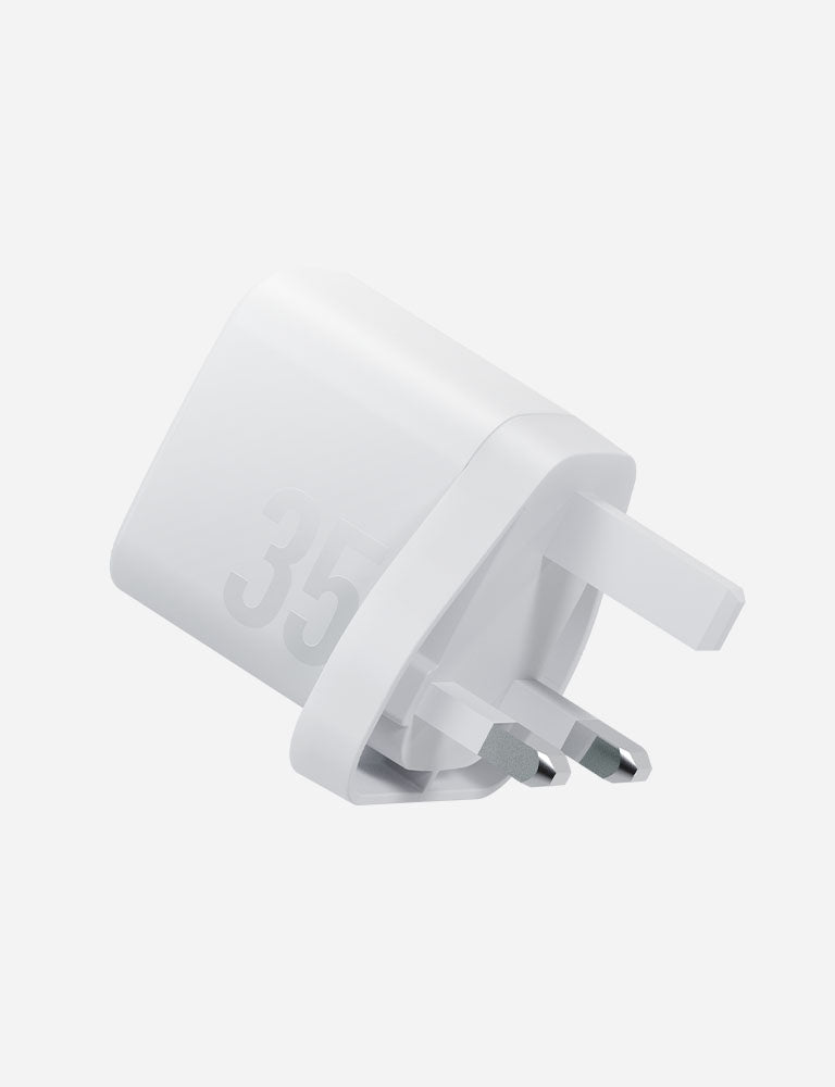 Energea Velox 35 UK caricabatterie muro Bianco 35W 2 porte