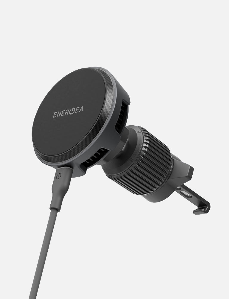 Energea MagArctic Drive caricatore auto wireless Qi2 25W gunmetal