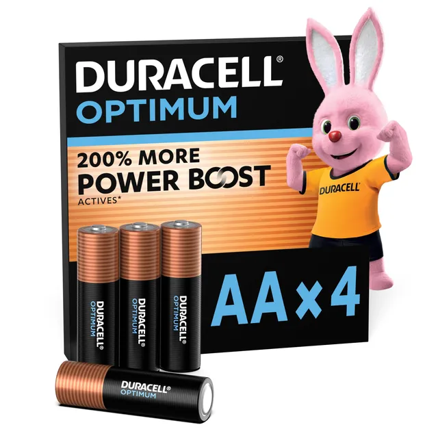 Duracell Optimum Batterie Alcaline AA Confezione da 4