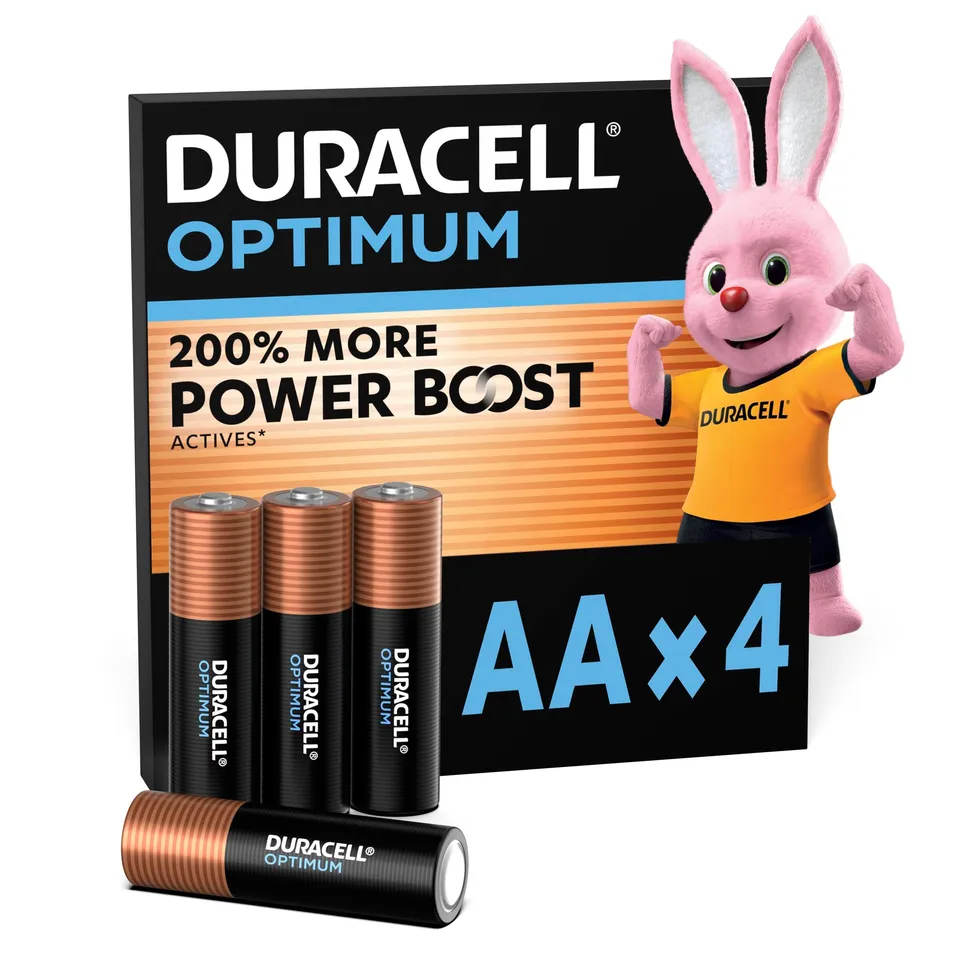 Duracell Optimum Batterie Alcaline AA Confezione da 4