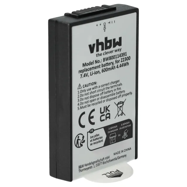 vhbw Batteria fotocamera CZA-05300 600mAh per Polaroid Z230E