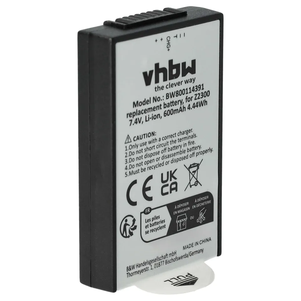 vhbw Batteria fotocamera CZA-05300 600mAh per Polaroid Z230E