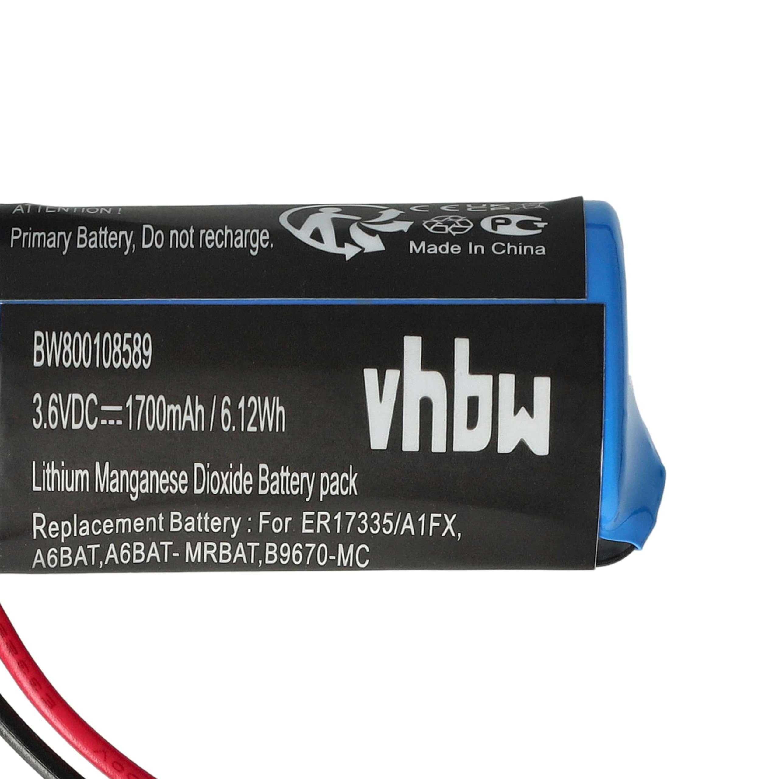vhbw A6BAT batteria PLC 3,6V 1700mAh per Mitsubishi