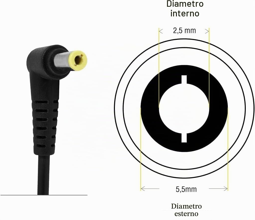 Leicke Alimentatore 19V 4,74A 90W 5,5x2,5mm Notebook