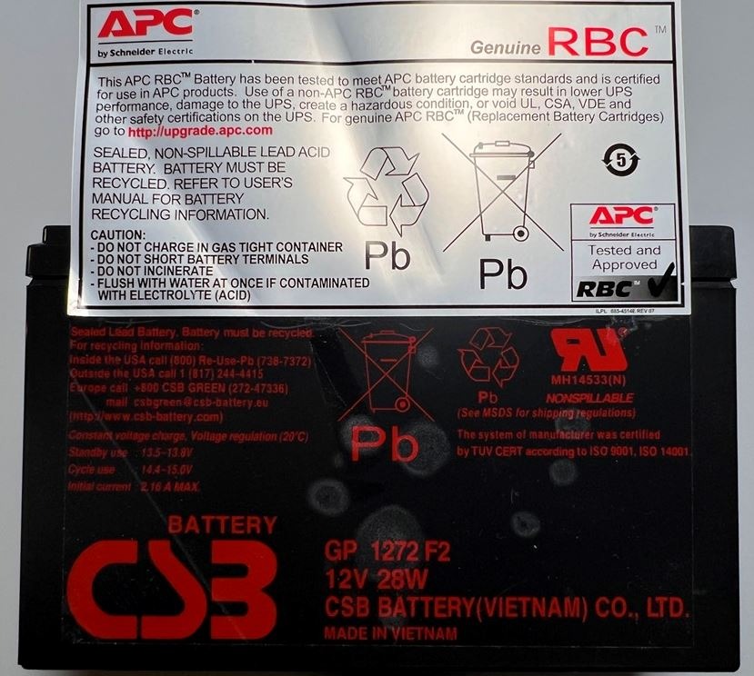 APC APCRBC110 batteria UPS ricambio per BR550GI BX700UI