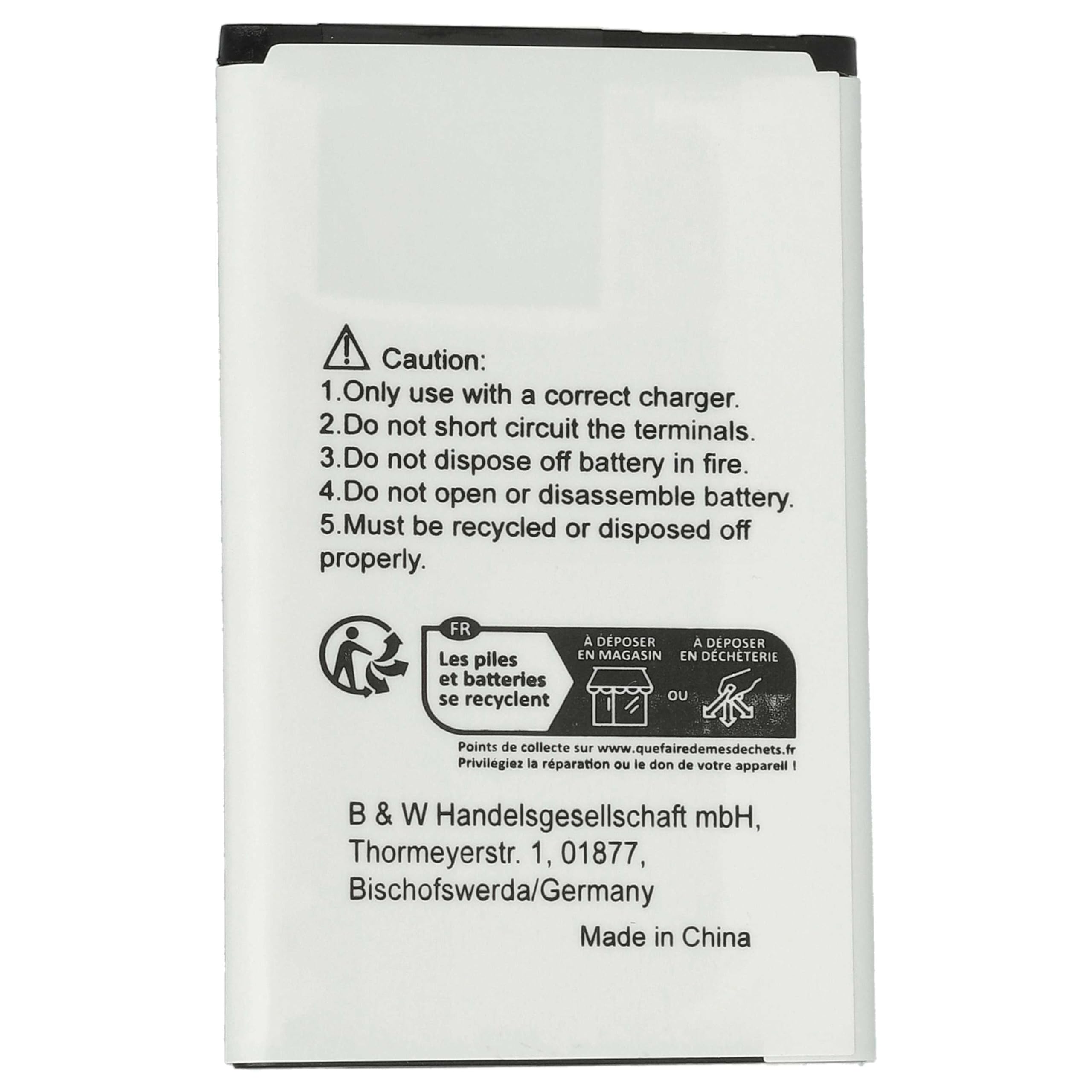 vhbw Batteria RCB03S02 800mAh telefono Swisstone Li-Ion