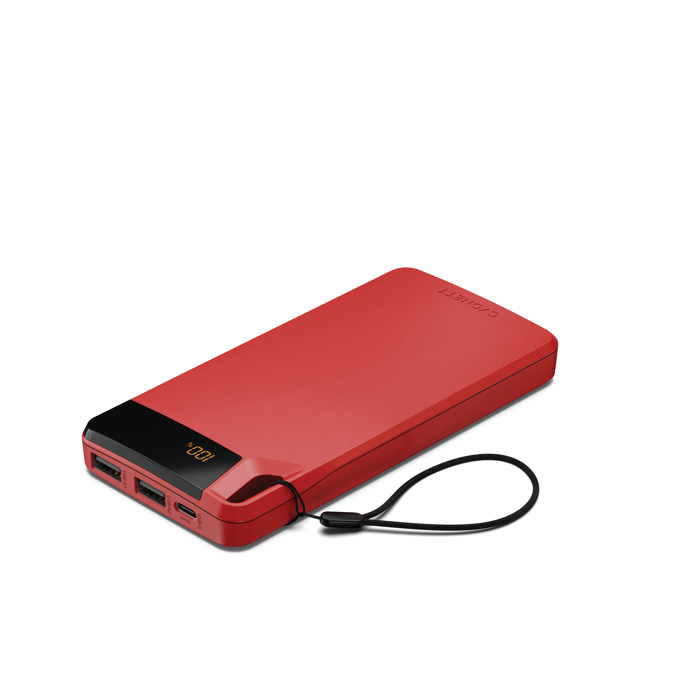 Cygnett ChargeUp Boost Power Bank 10000mAh 15W Rosso display