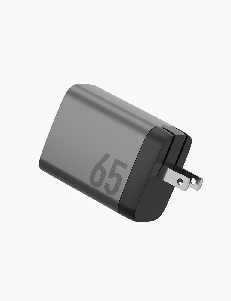 ENERGEA AmpCharge GaN65 US caricatore muro gunmetal 65W