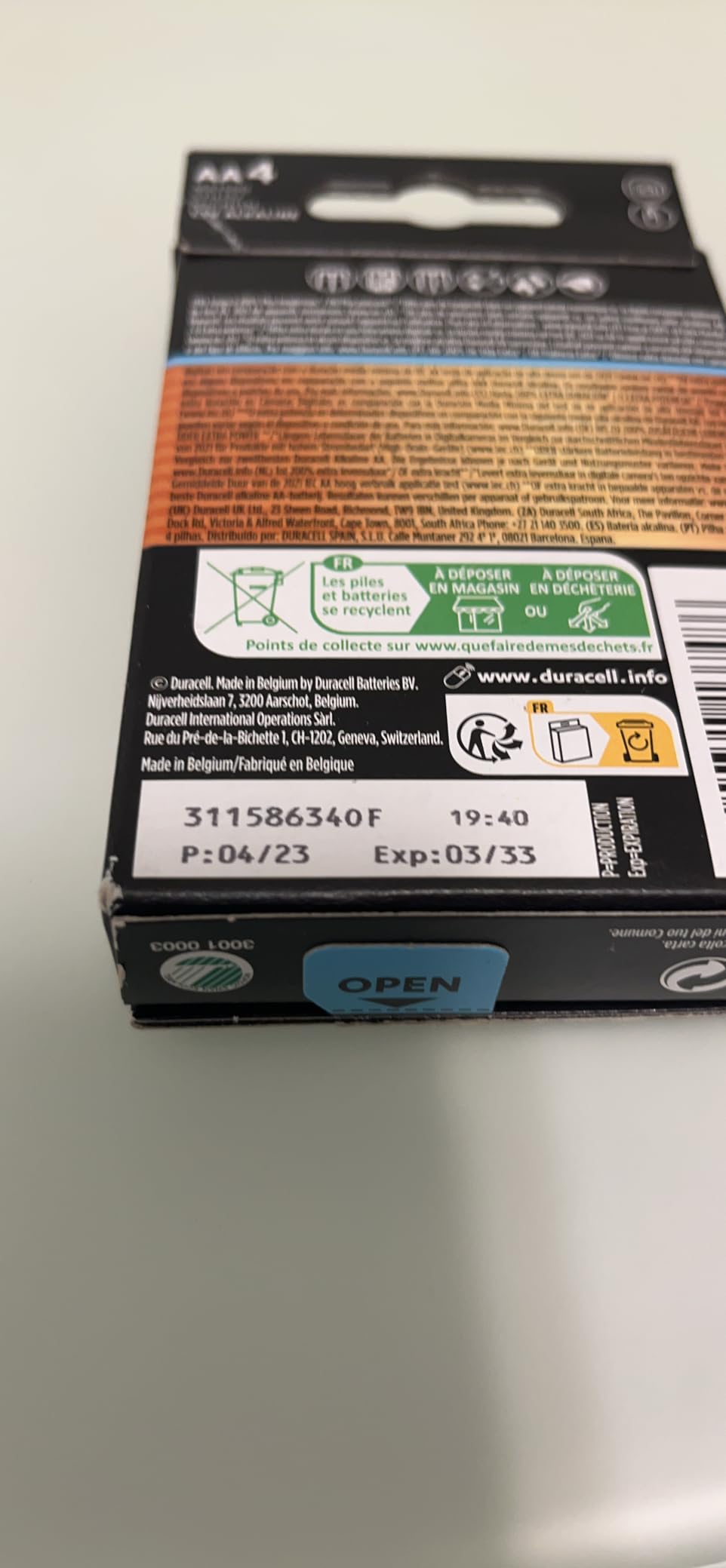 Duracell Optimum Batterie Alcaline AA Confezione da 4