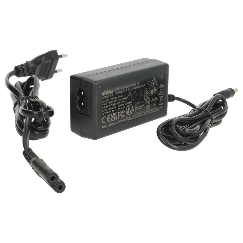 vhbw Alimentatore Videocamera Panasonic HDC-TM55 5V 2 m