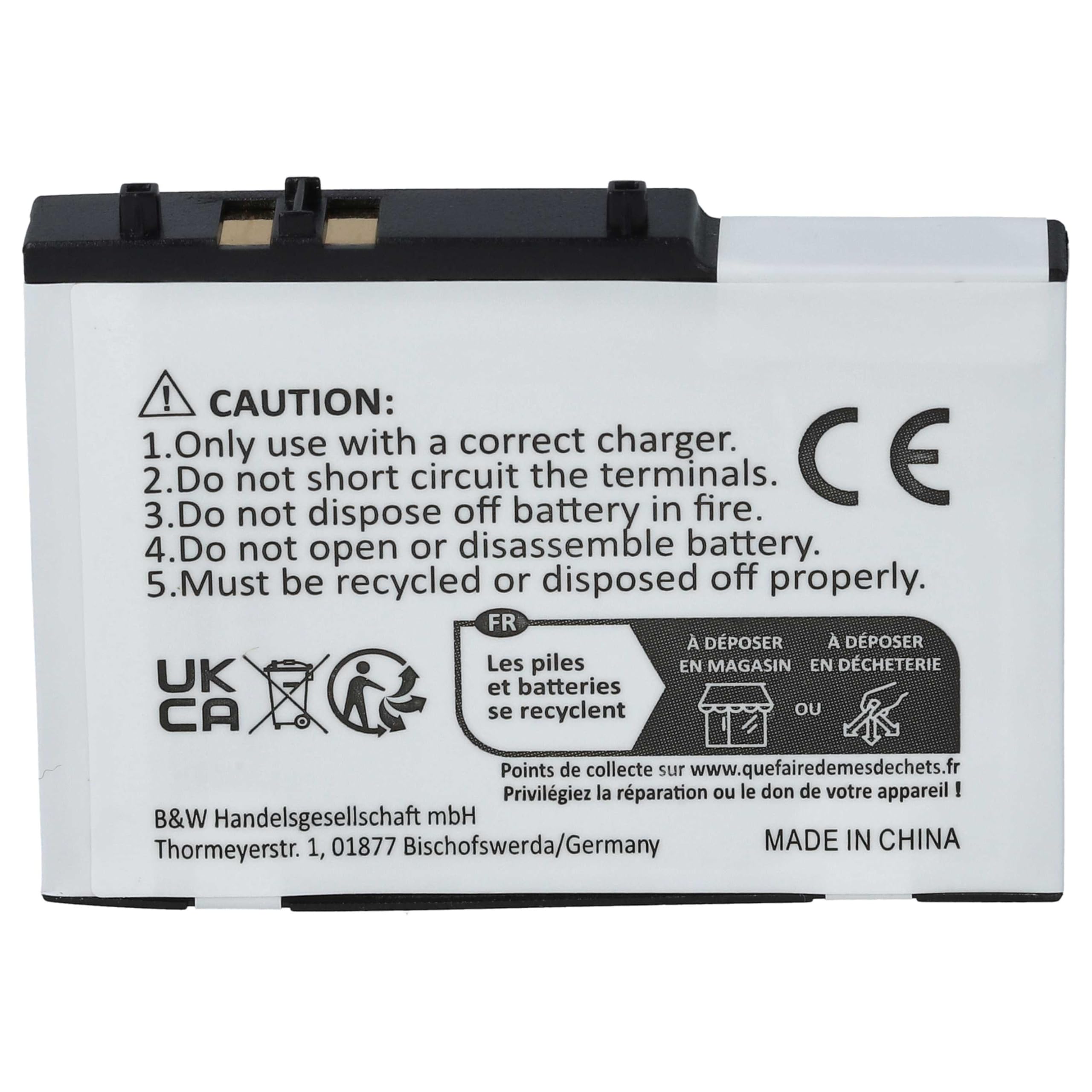 vhbw Batteria USG-001 per Nintendo DS Lite 900mAh Li-Ion