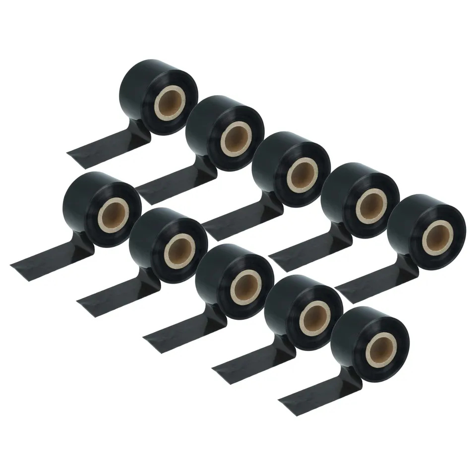 vhbw nastro termico 40mm x 300m 10 pezzi cera nero
