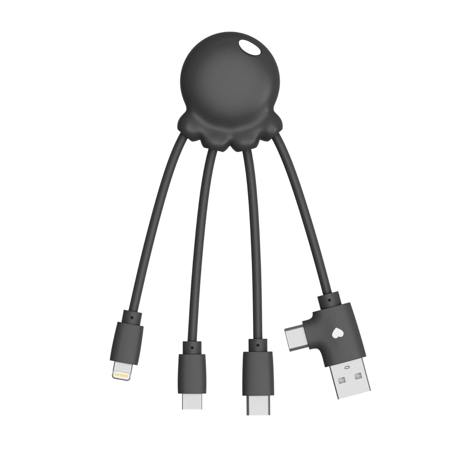 Xoopar Octopus Cavo Multi USB 4in1 plastica oceano nero